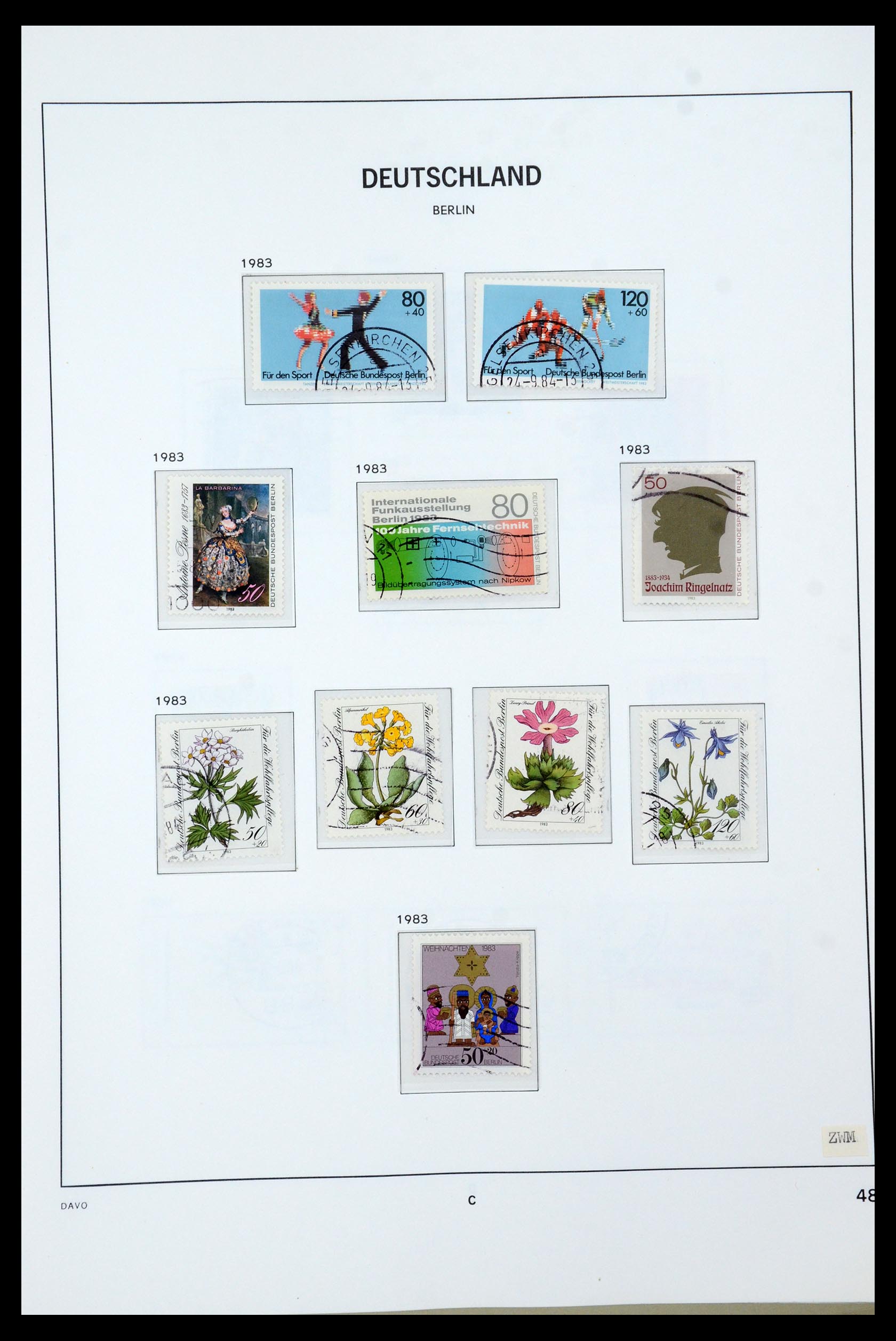 36443 051 - Postzegelverzameling 36443 Berlijn 1948-1990.