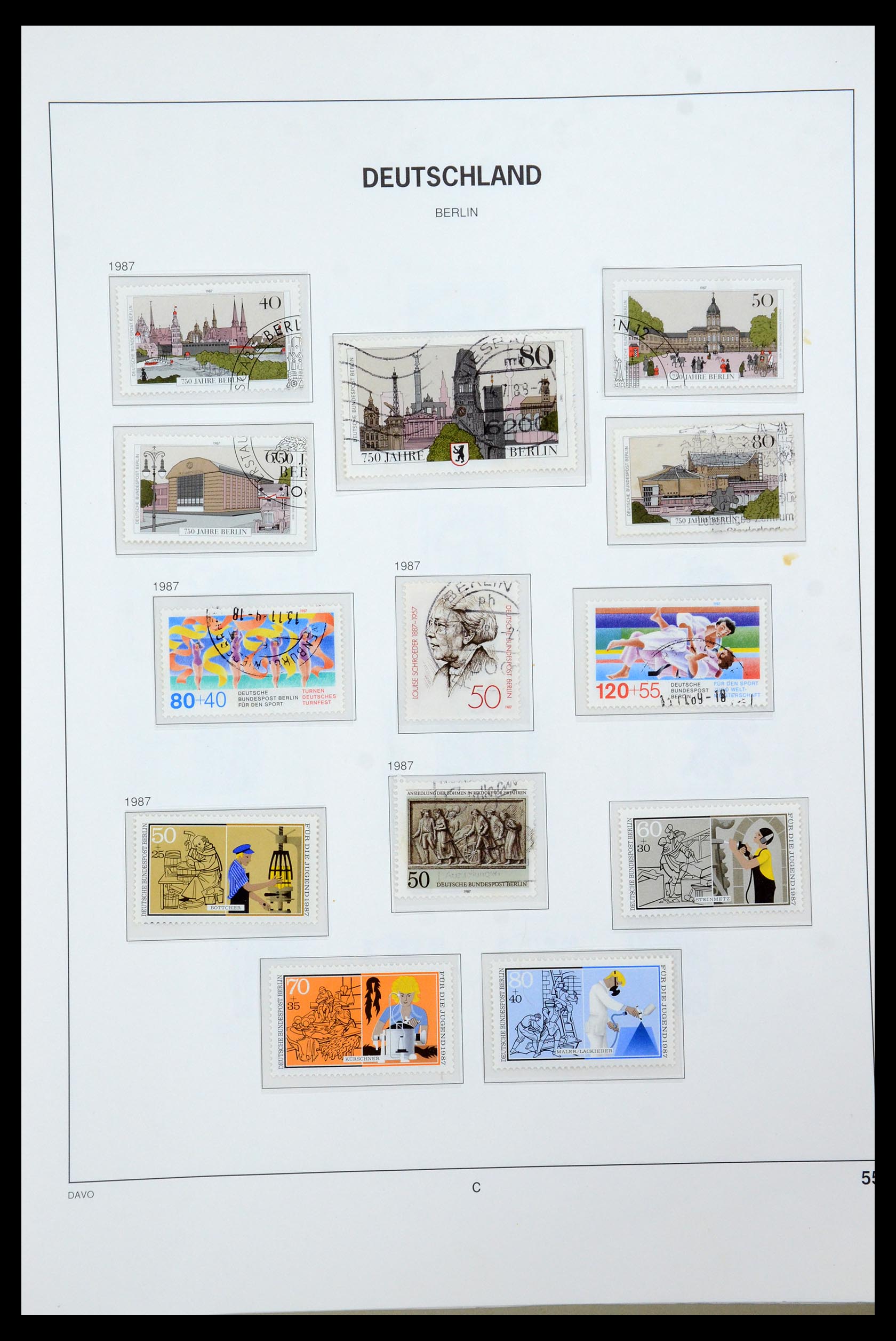 36443 058 - Postzegelverzameling 36443 Berlijn 1948-1990.