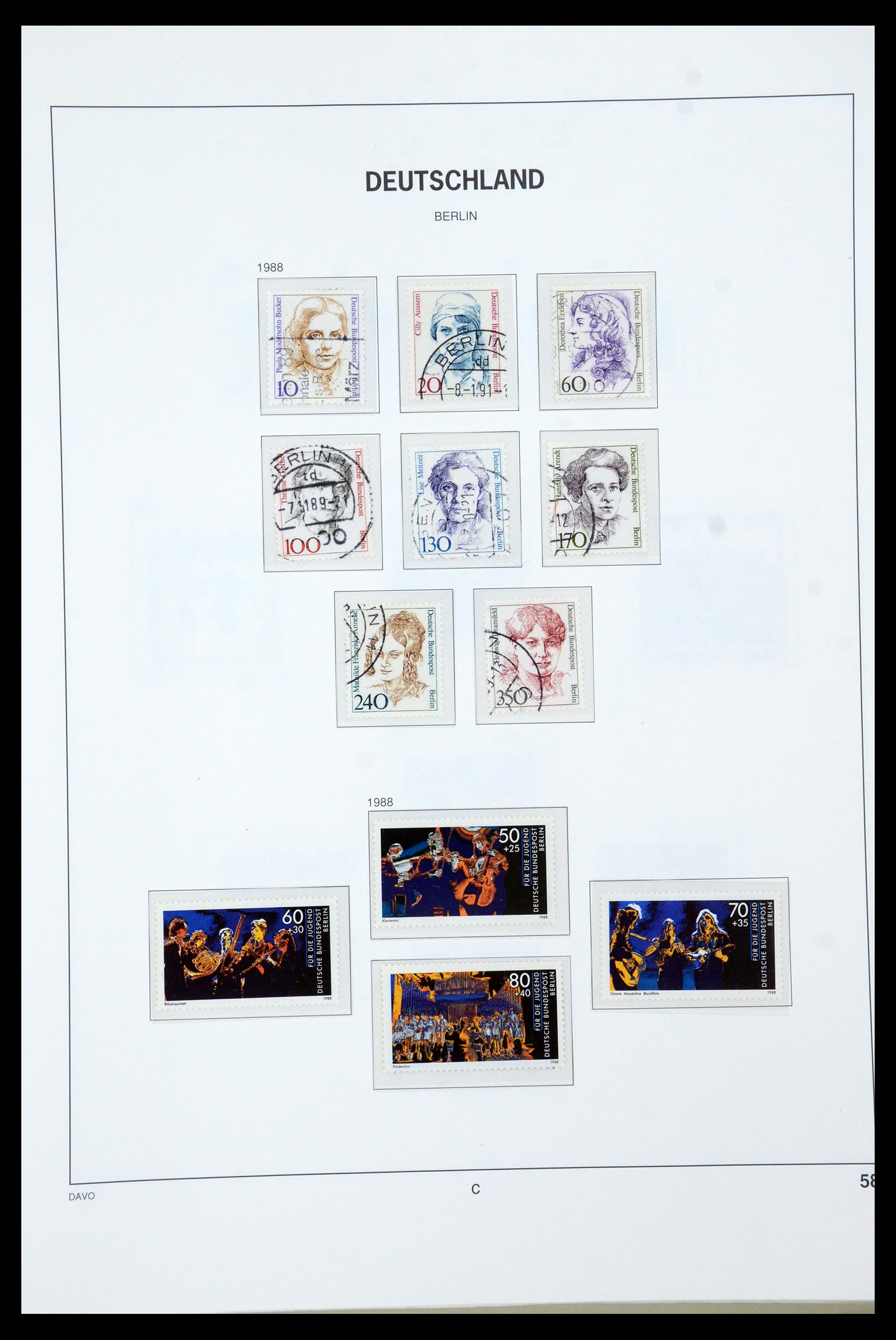 36443 061 - Postzegelverzameling 36443 Berlijn 1948-1990.