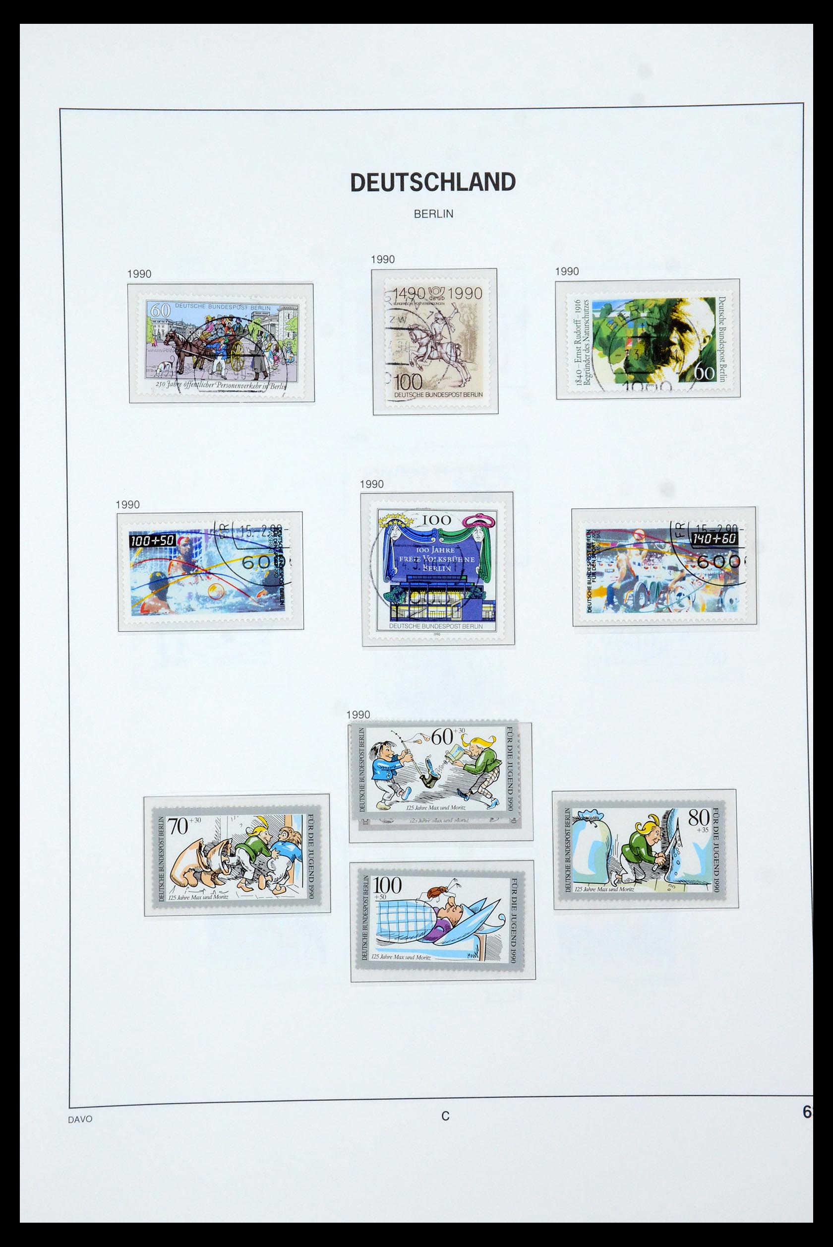 36443 067 - Postzegelverzameling 36443 Berlijn 1948-1990.