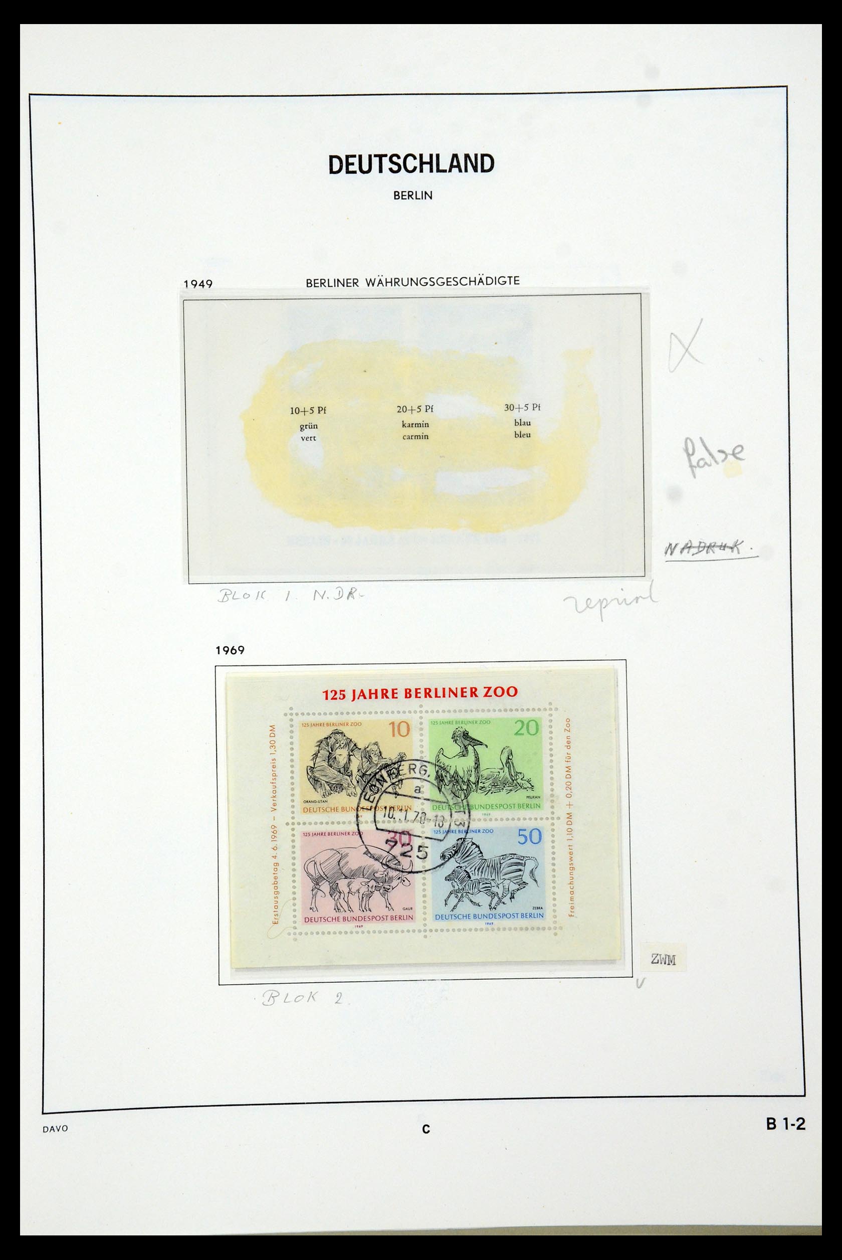 36443 069 - Stamp collection 36443 Berlin 1948-1990.