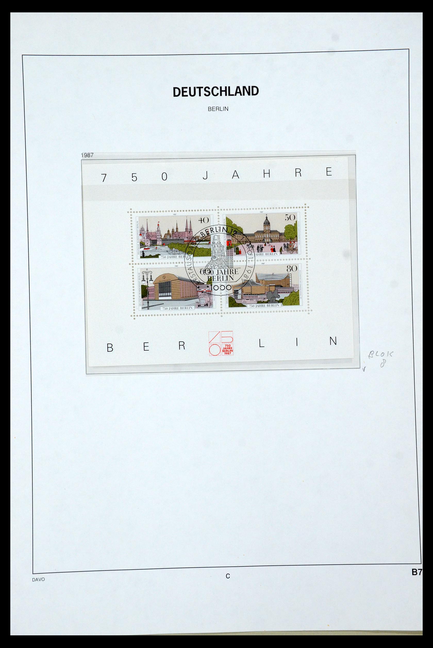 36443 074 - Postzegelverzameling 36443 Berlijn 1948-1990.
