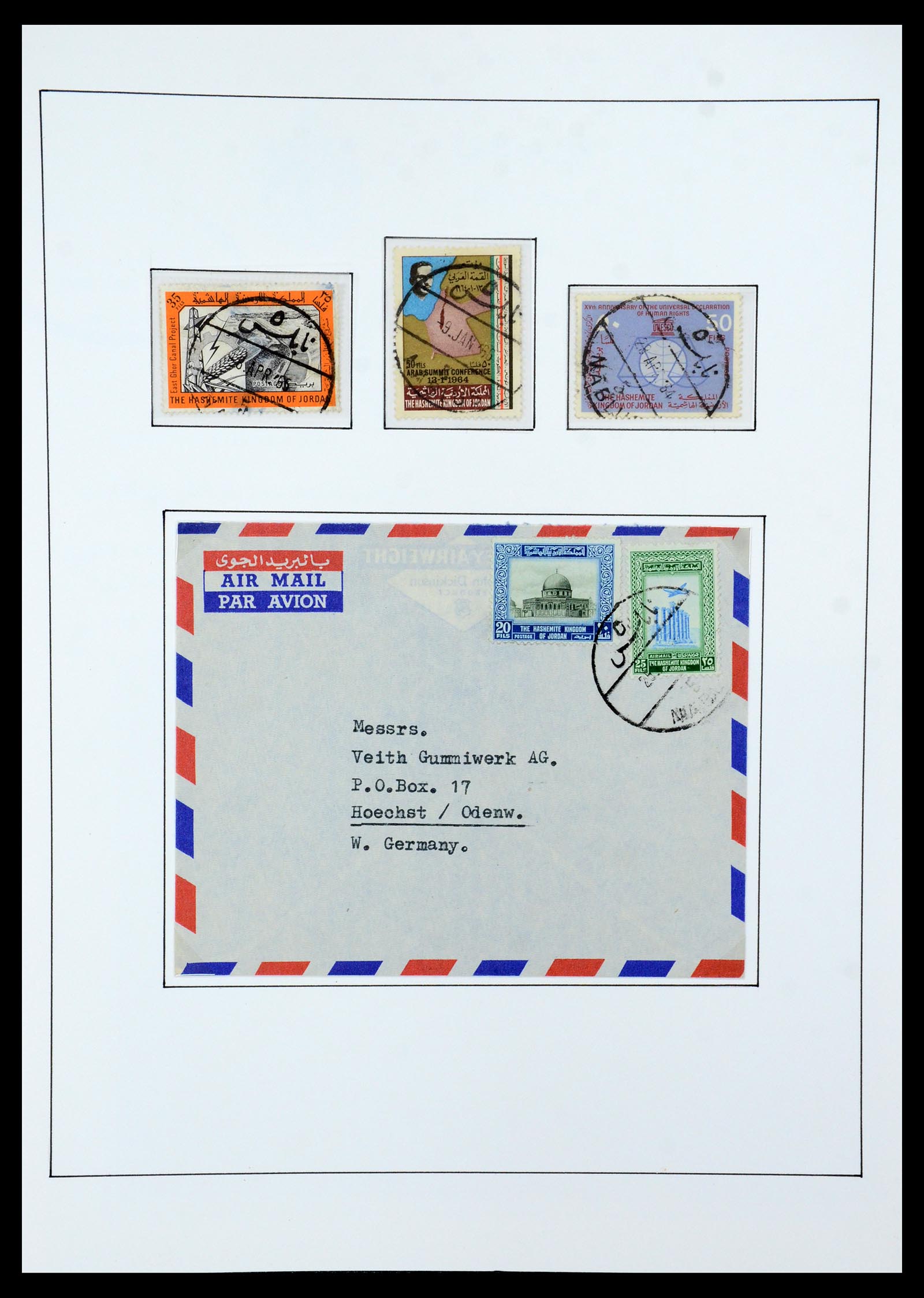 36445 041 - Postzegelverzameling 36445 Palestina 1943-1967.