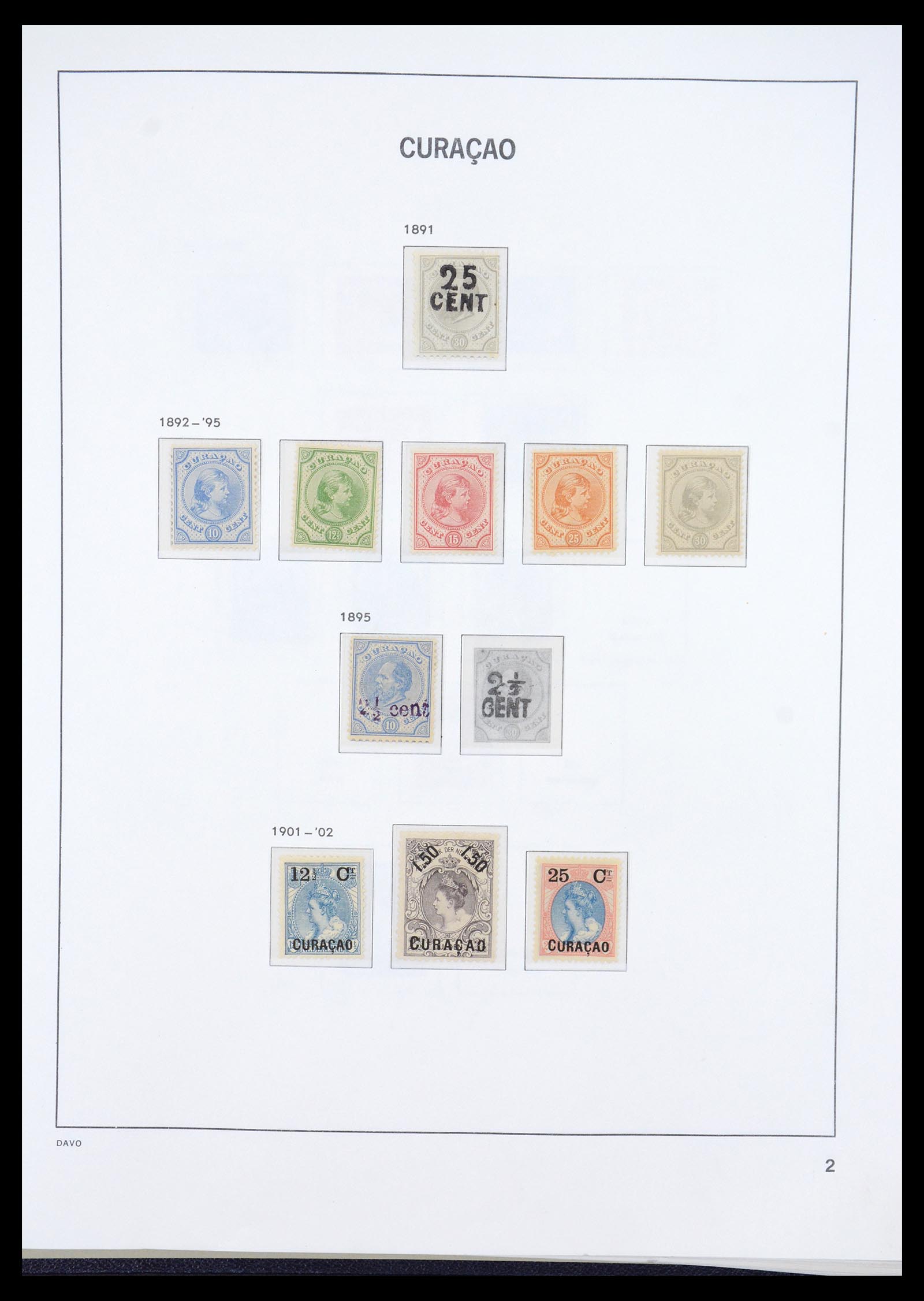 36446 002 - Postzegelverzameling 36446 Curaçao en Nederlandse Antillen 1873-1992.