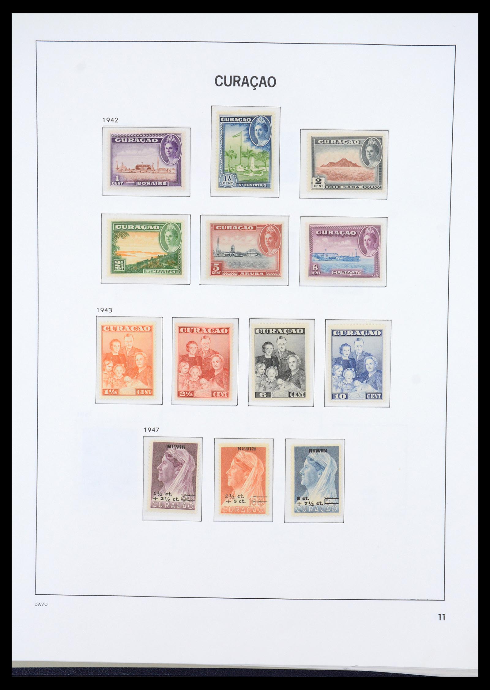 36446 011 - Postzegelverzameling 36446 Curaçao en Nederlandse Antillen 1873-1992.