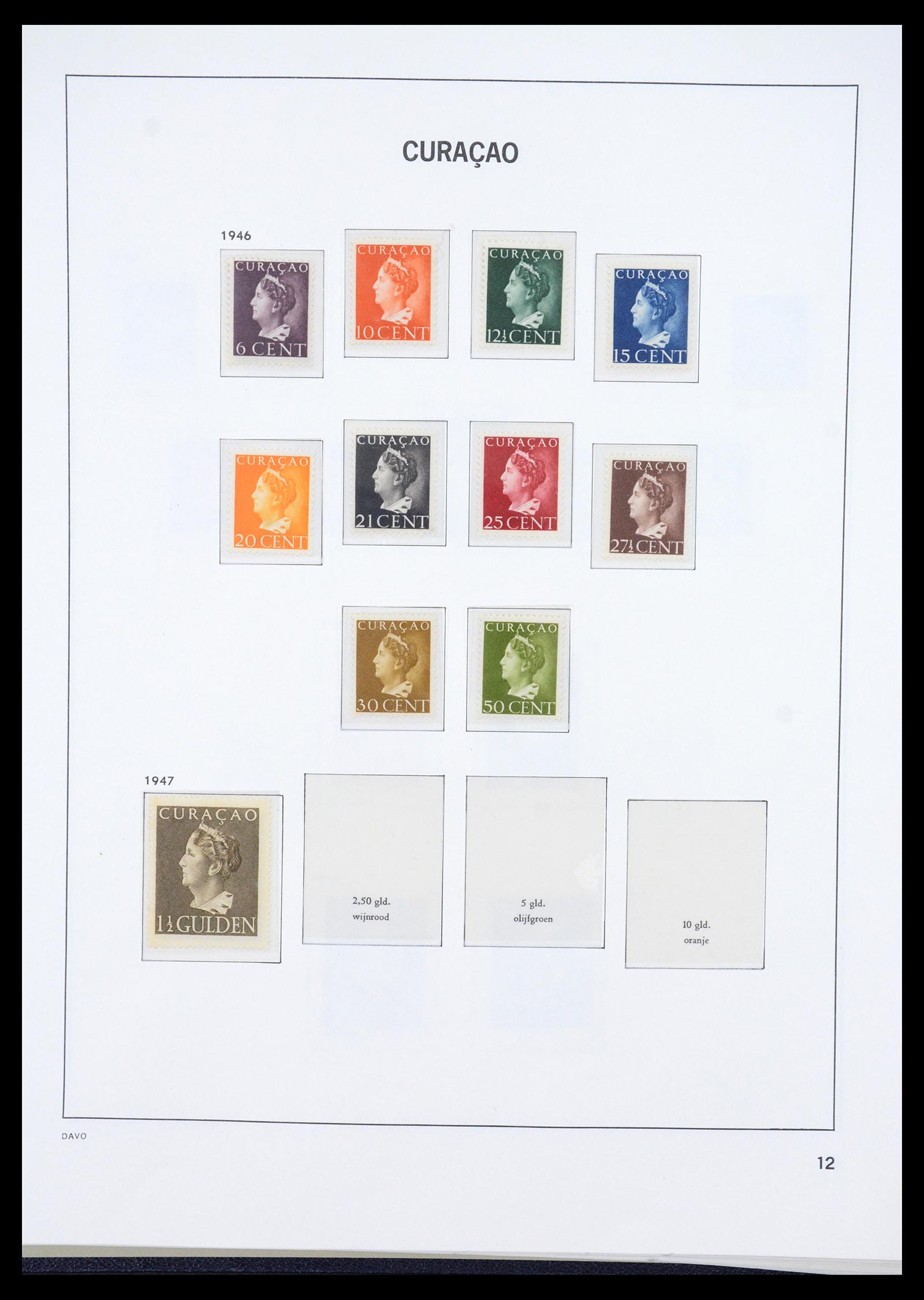 36446 012 - Postzegelverzameling 36446 Curaçao en Nederlandse Antillen 1873-1992.