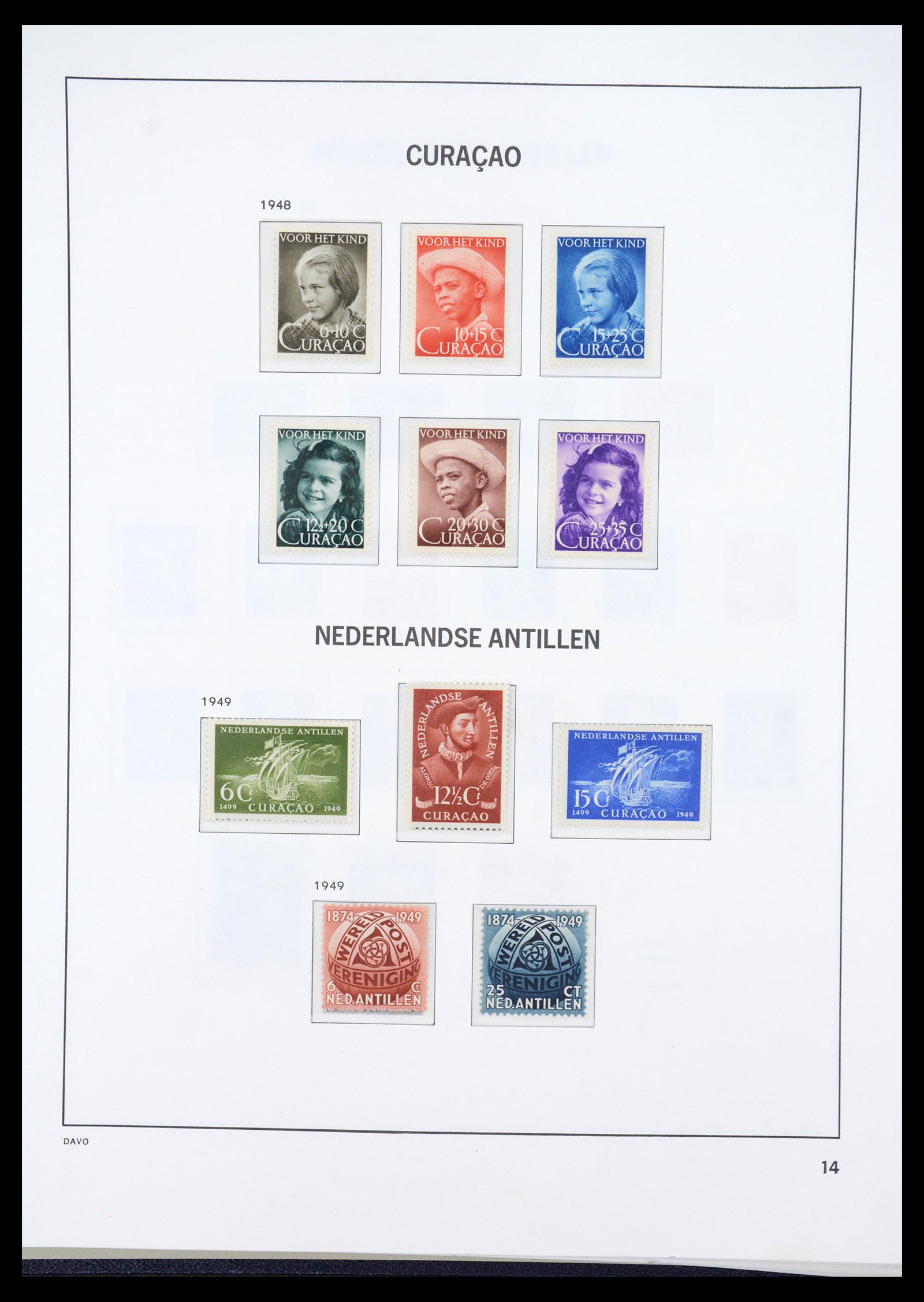 36446 014 - Postzegelverzameling 36446 Curaçao en Nederlandse Antillen 1873-1992.