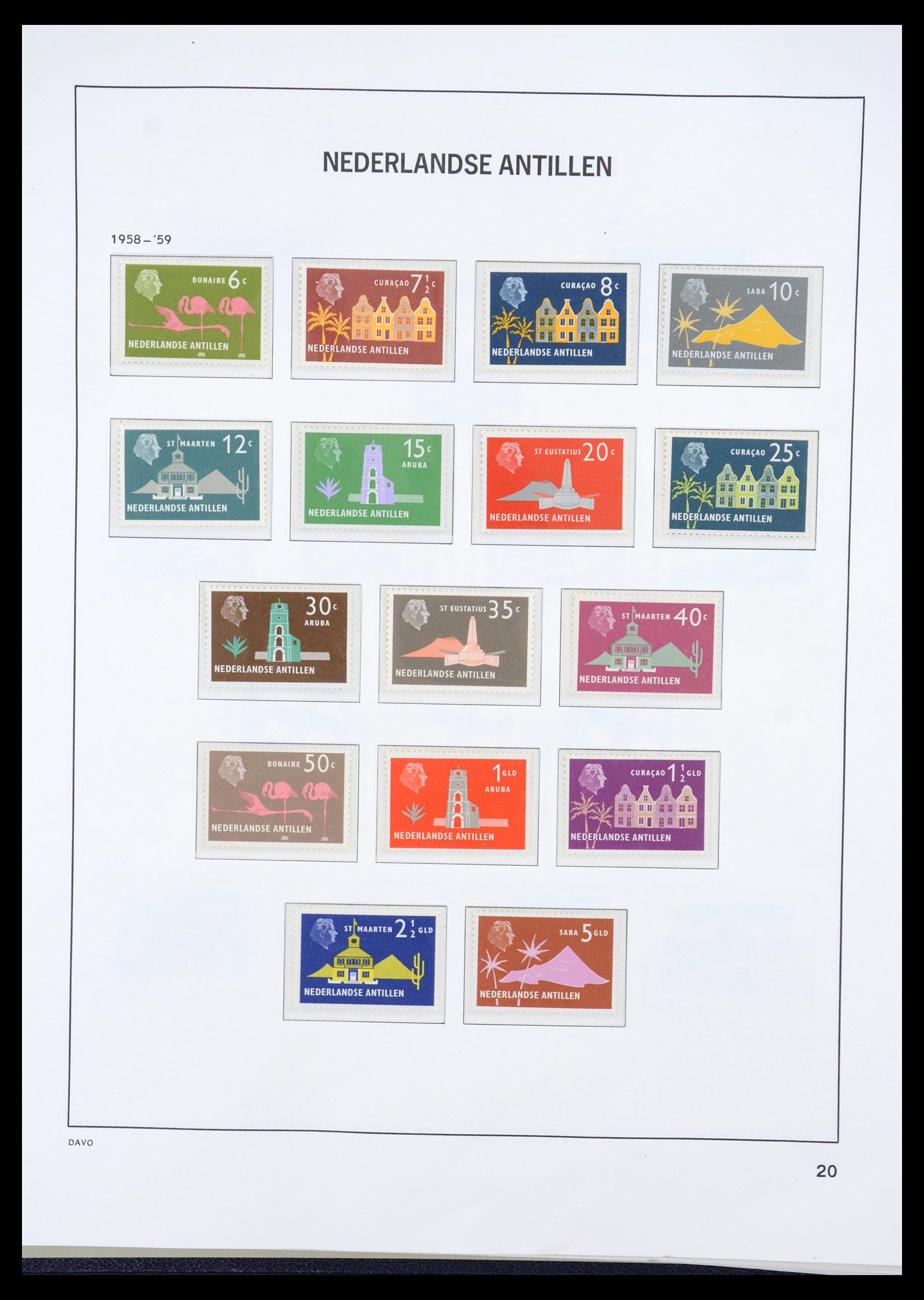 36446 020 - Postzegelverzameling 36446 Curaçao en Nederlandse Antillen 1873-1992.