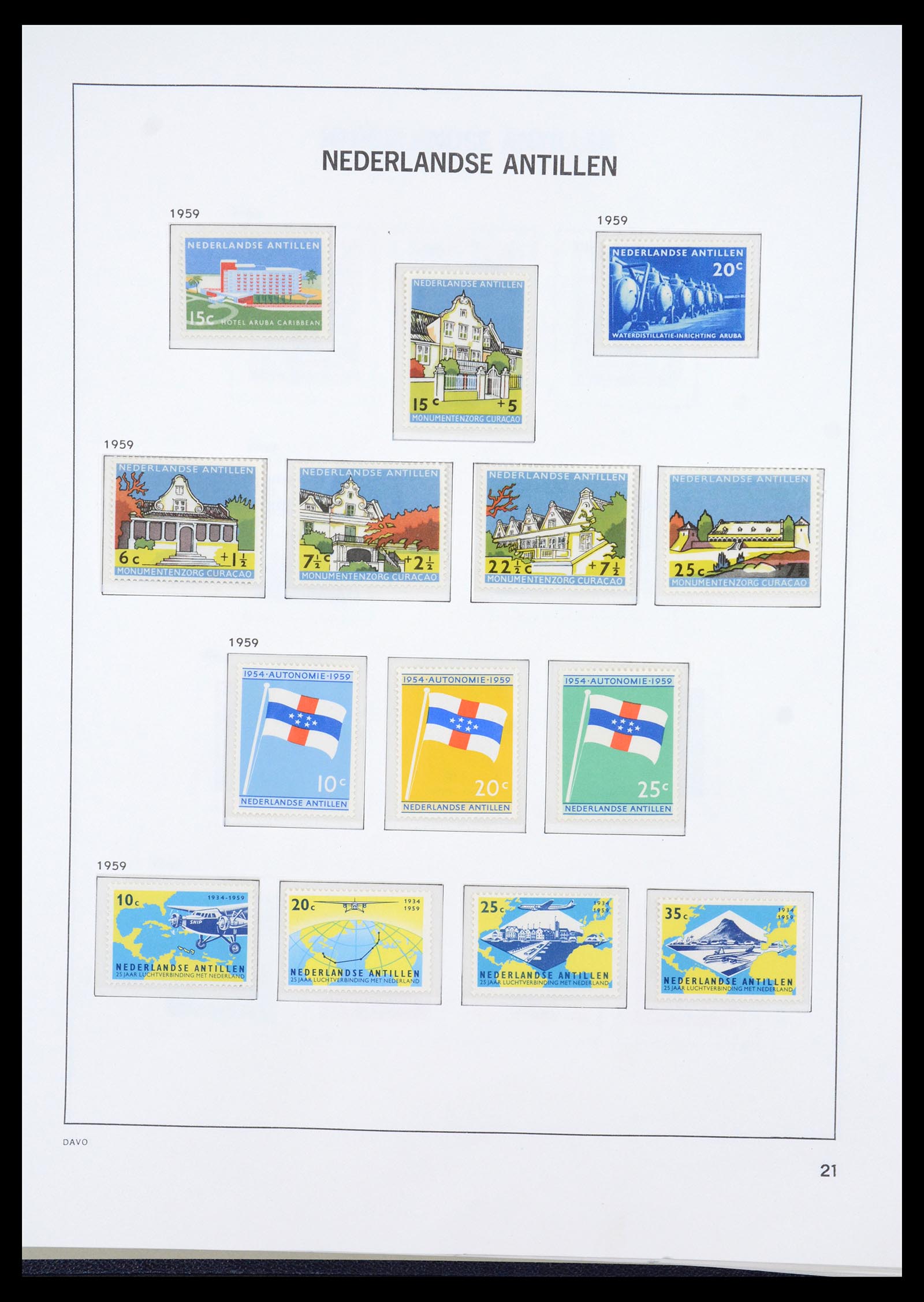 36446 021 - Stamp collection 36446 Curaçao and Netherlands Antilles 1873-1992.