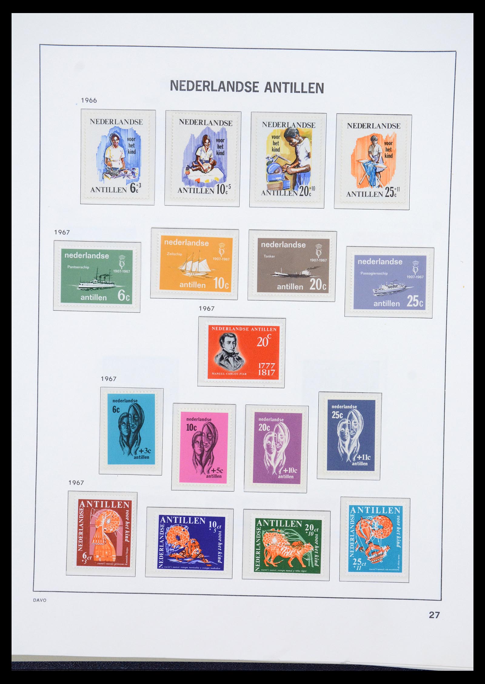 36446 028 - Stamp collection 36446 Curaçao and Netherlands Antilles 1873-1992.
