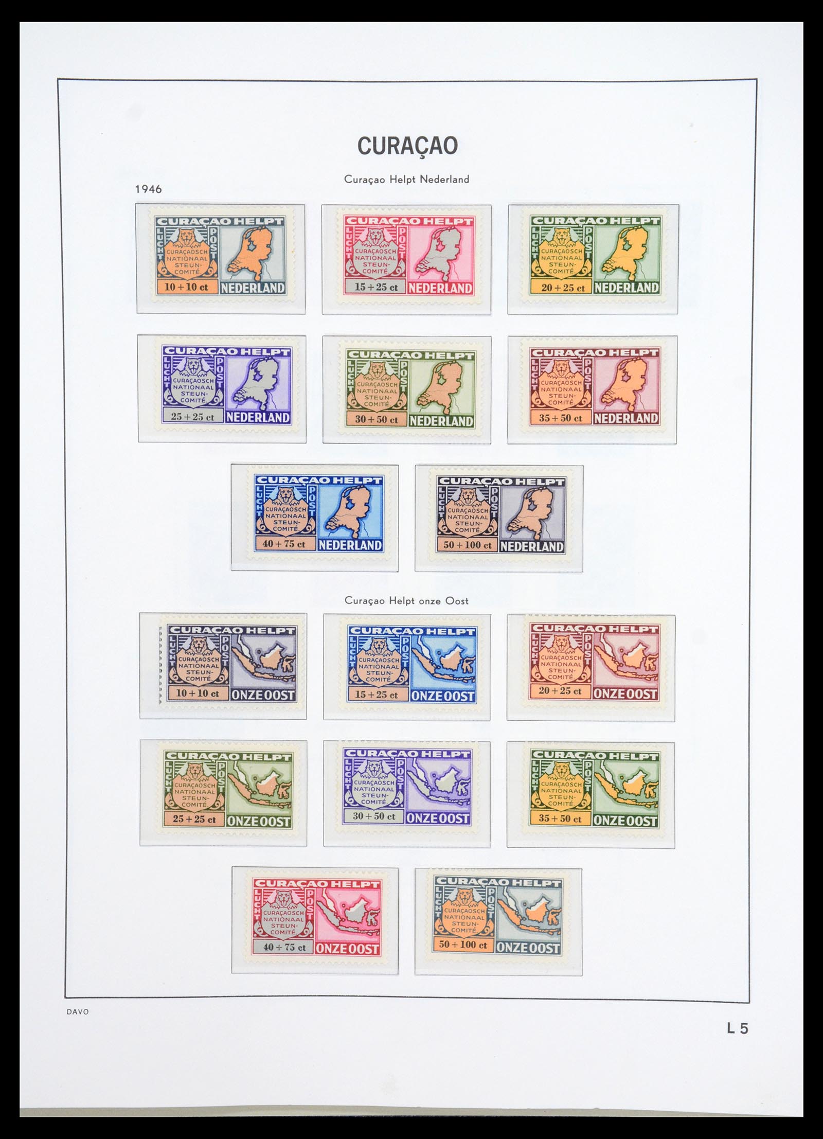 36446 041 - Postzegelverzameling 36446 Curaçao en Nederlandse Antillen 1873-1992.