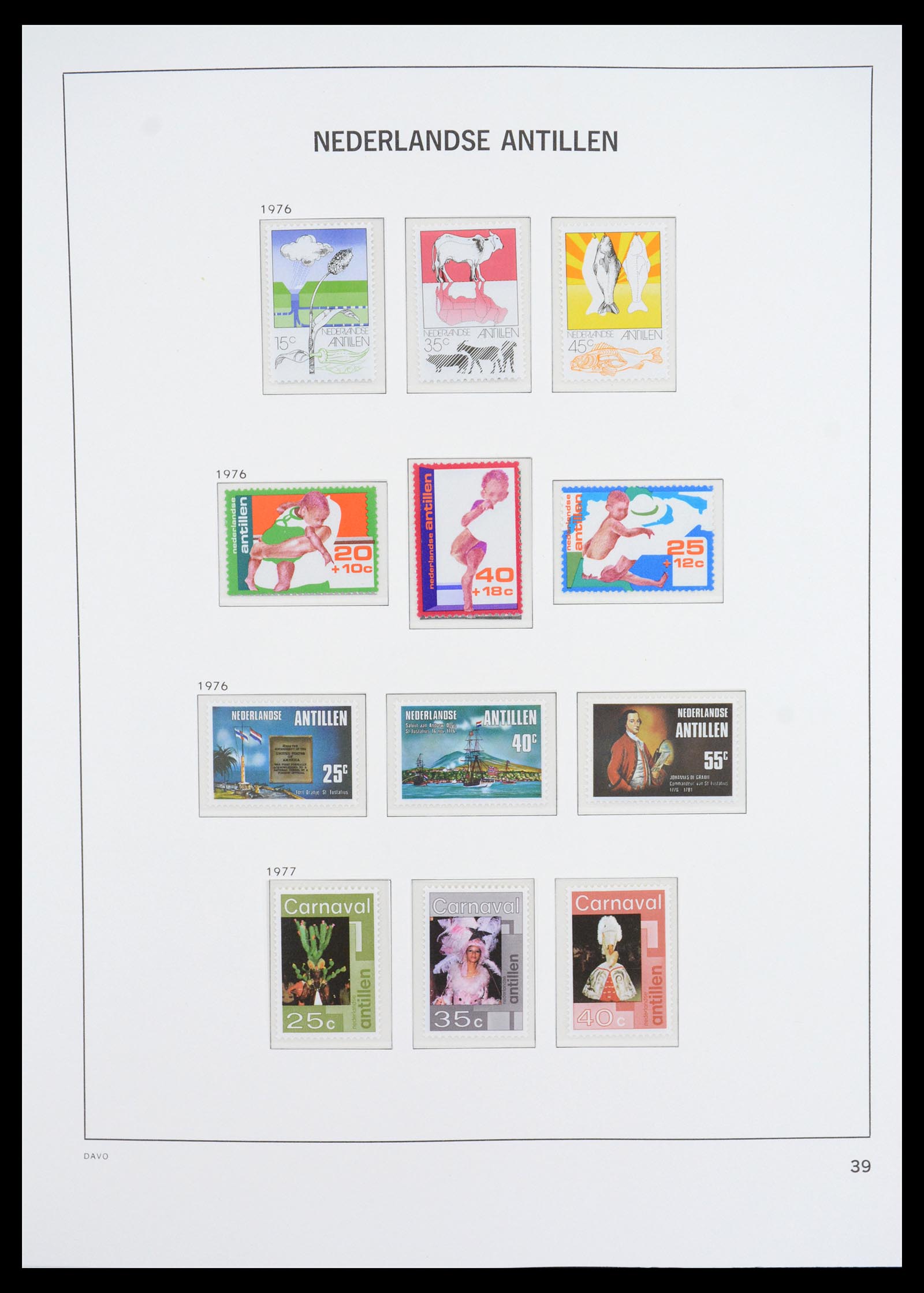 36446 048 - Postzegelverzameling 36446 Curaçao en Nederlandse Antillen 1873-1992.