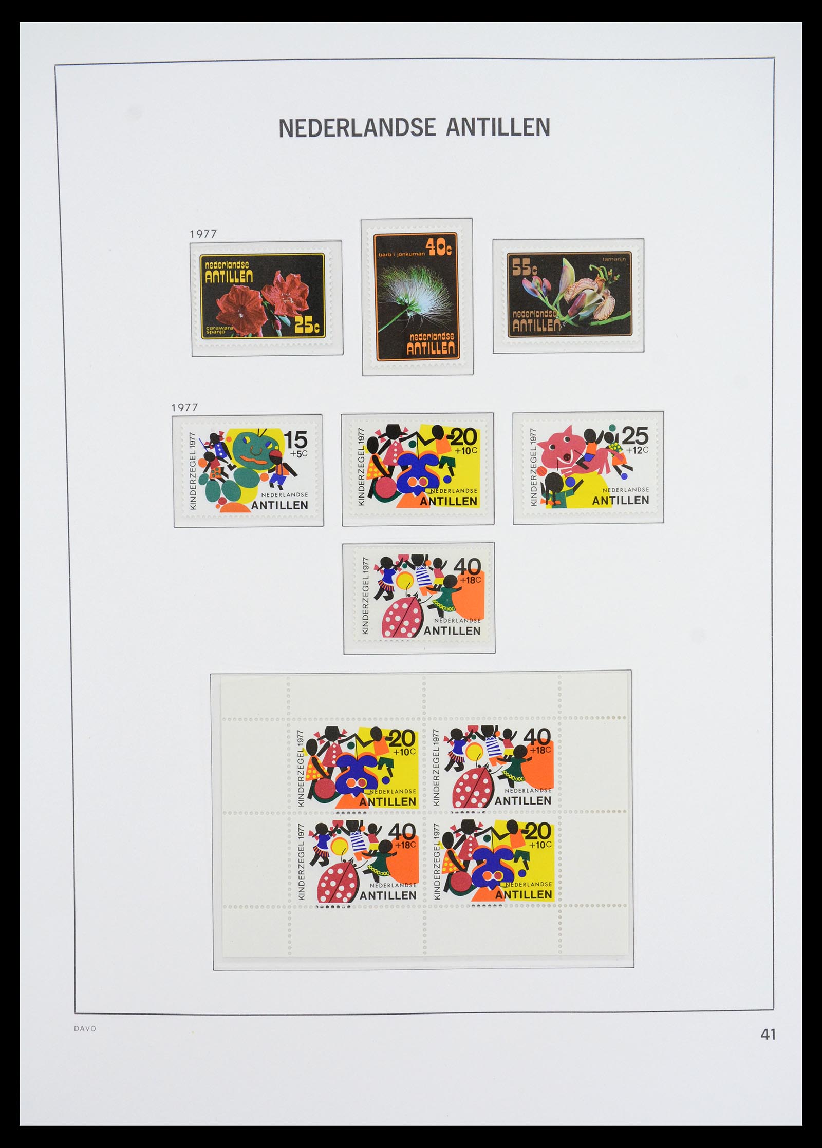 36446 050 - Postzegelverzameling 36446 Curaçao en Nederlandse Antillen 1873-1992.