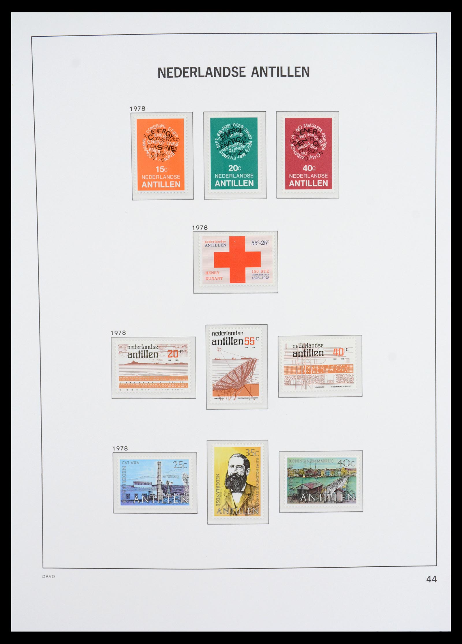 36446 053 - Postzegelverzameling 36446 Curaçao en Nederlandse Antillen 1873-1992.