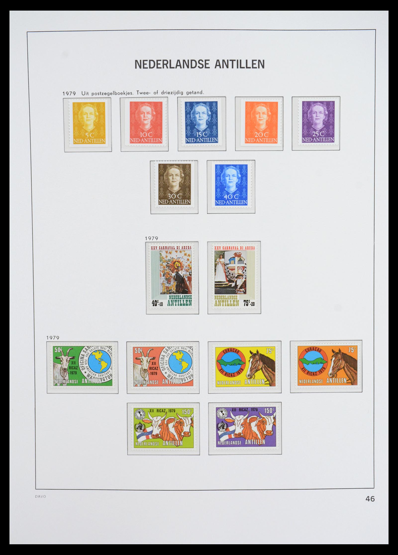 36446 055 - Postzegelverzameling 36446 Curaçao en Nederlandse Antillen 1873-1992.