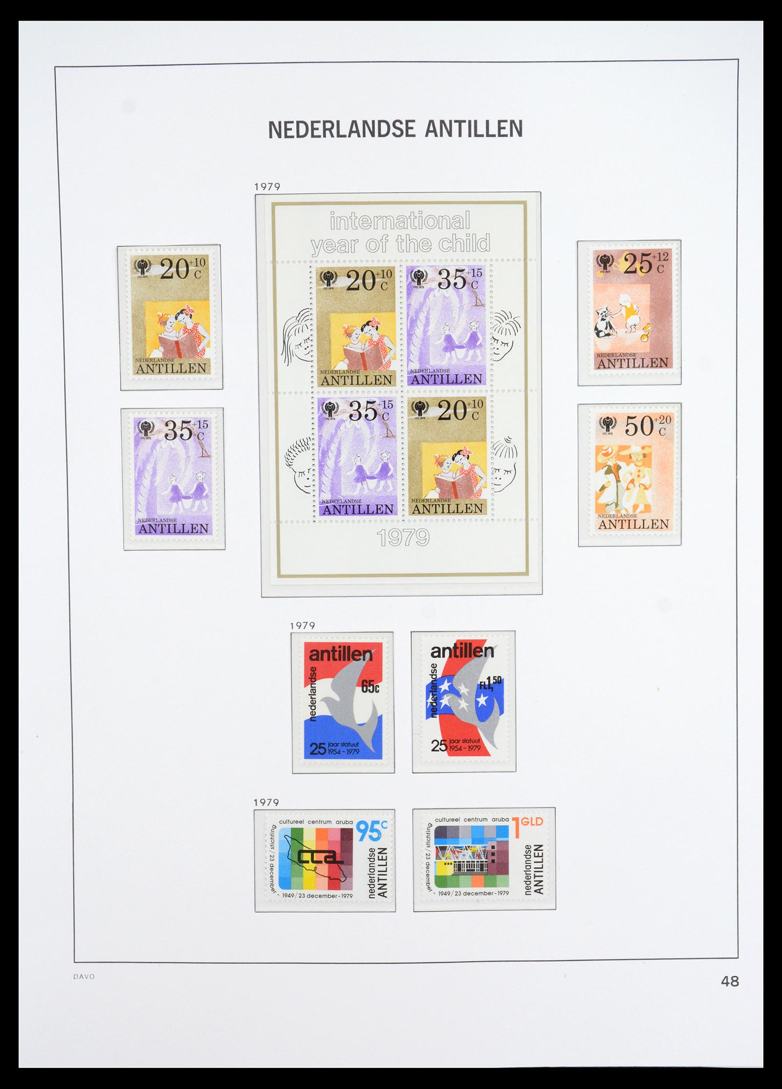 36446 059 - Postzegelverzameling 36446 Curaçao en Nederlandse Antillen 1873-1992.