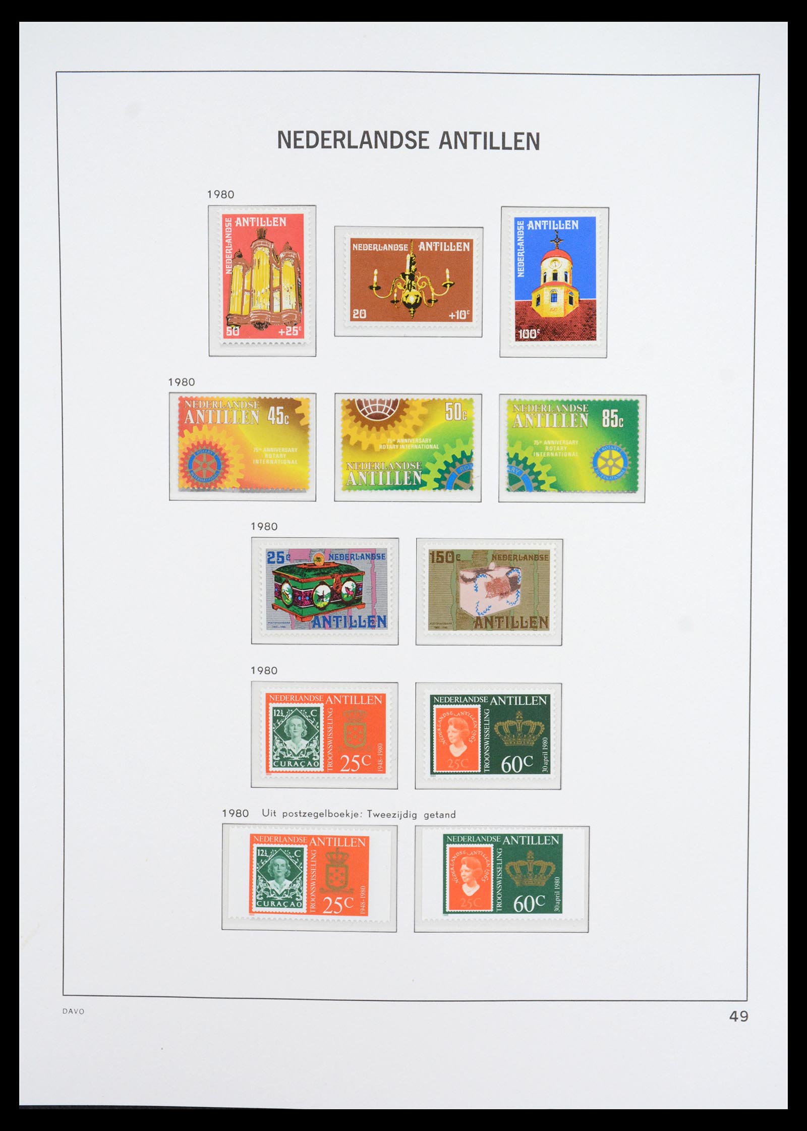 36446 060 - Postzegelverzameling 36446 Curaçao en Nederlandse Antillen 1873-1992.
