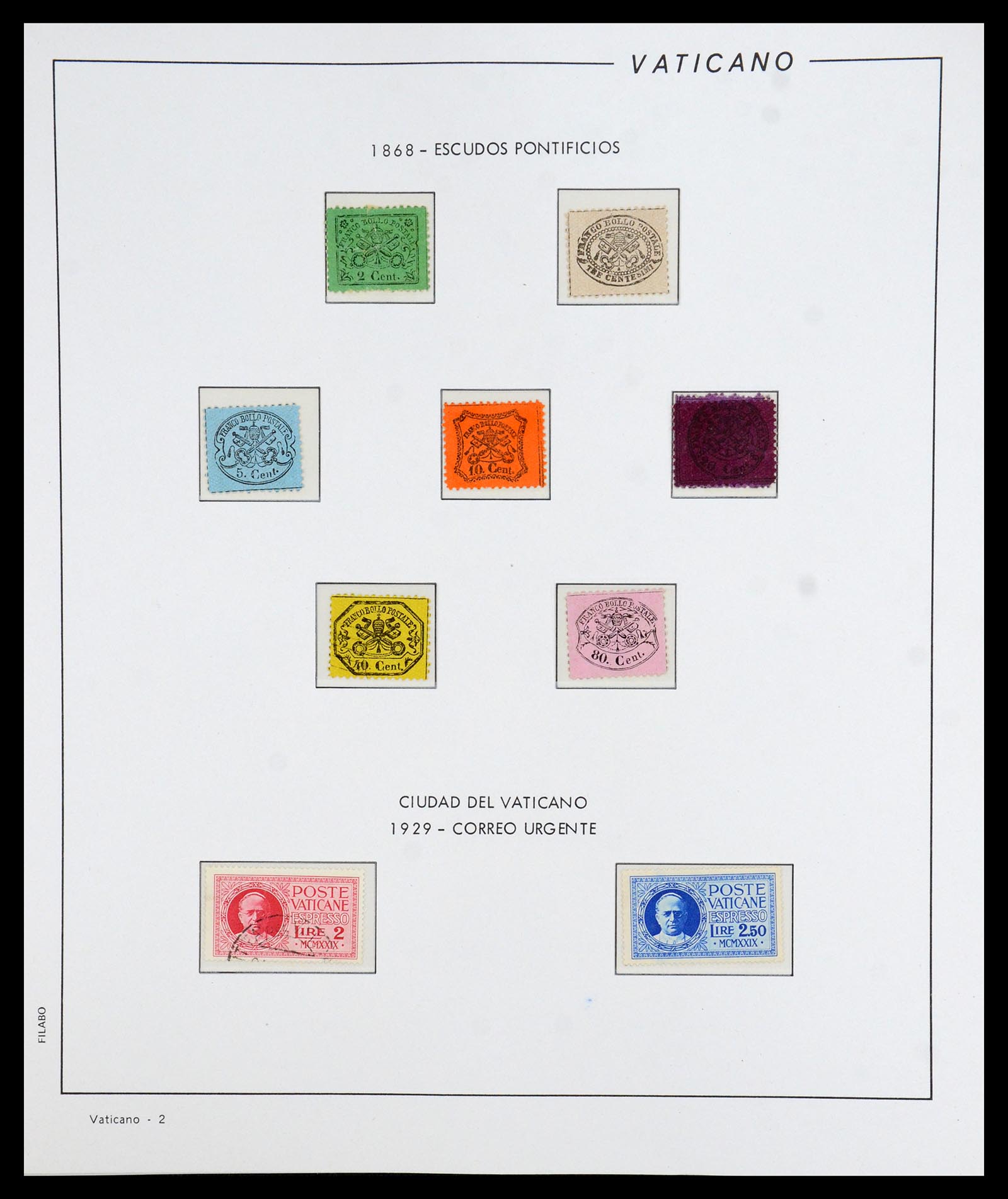 36447 002 - Postzegelverzameling 36447 Vaticaan 1852-1985.
