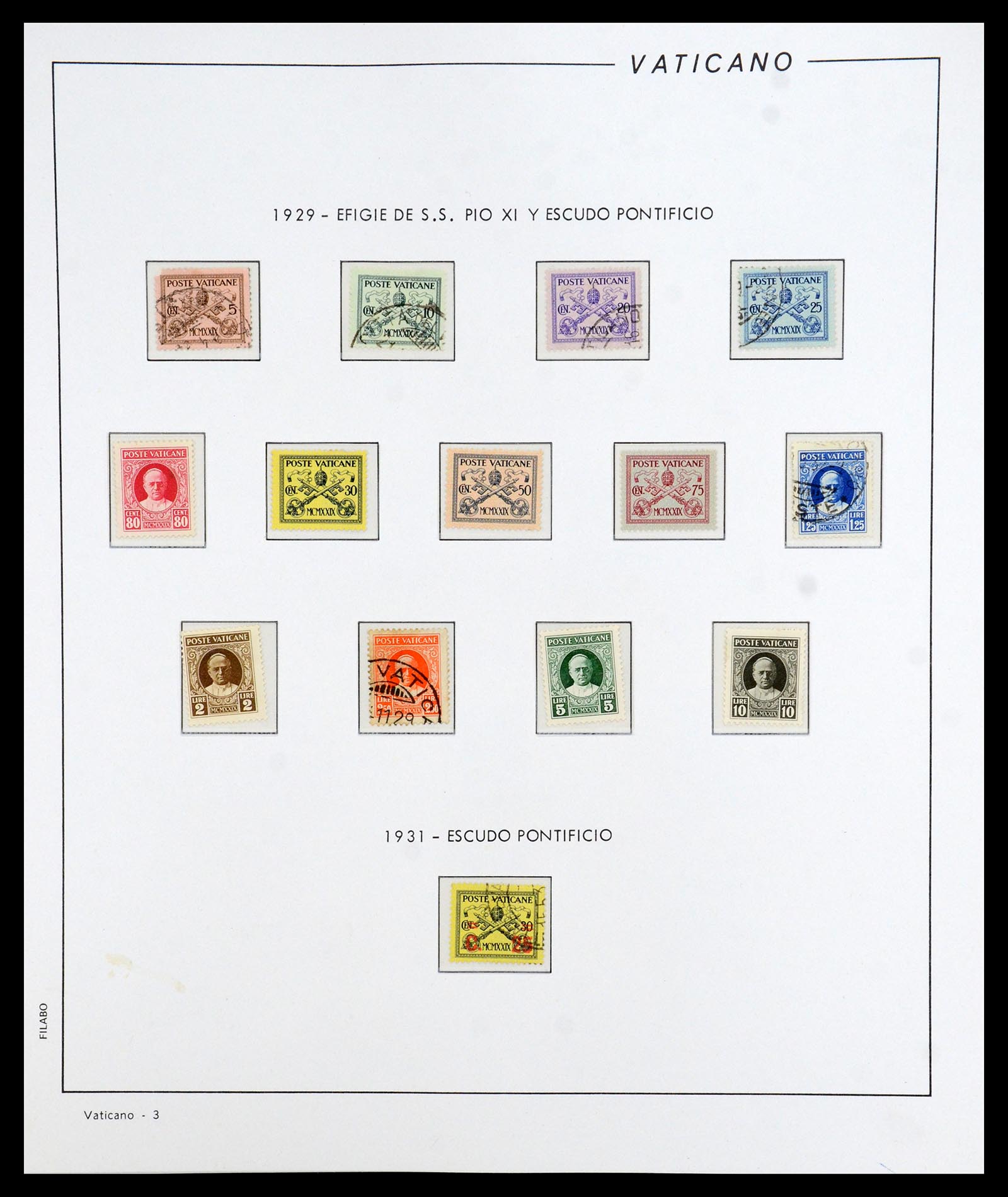 36447 003 - Postzegelverzameling 36447 Vaticaan 1852-1985.