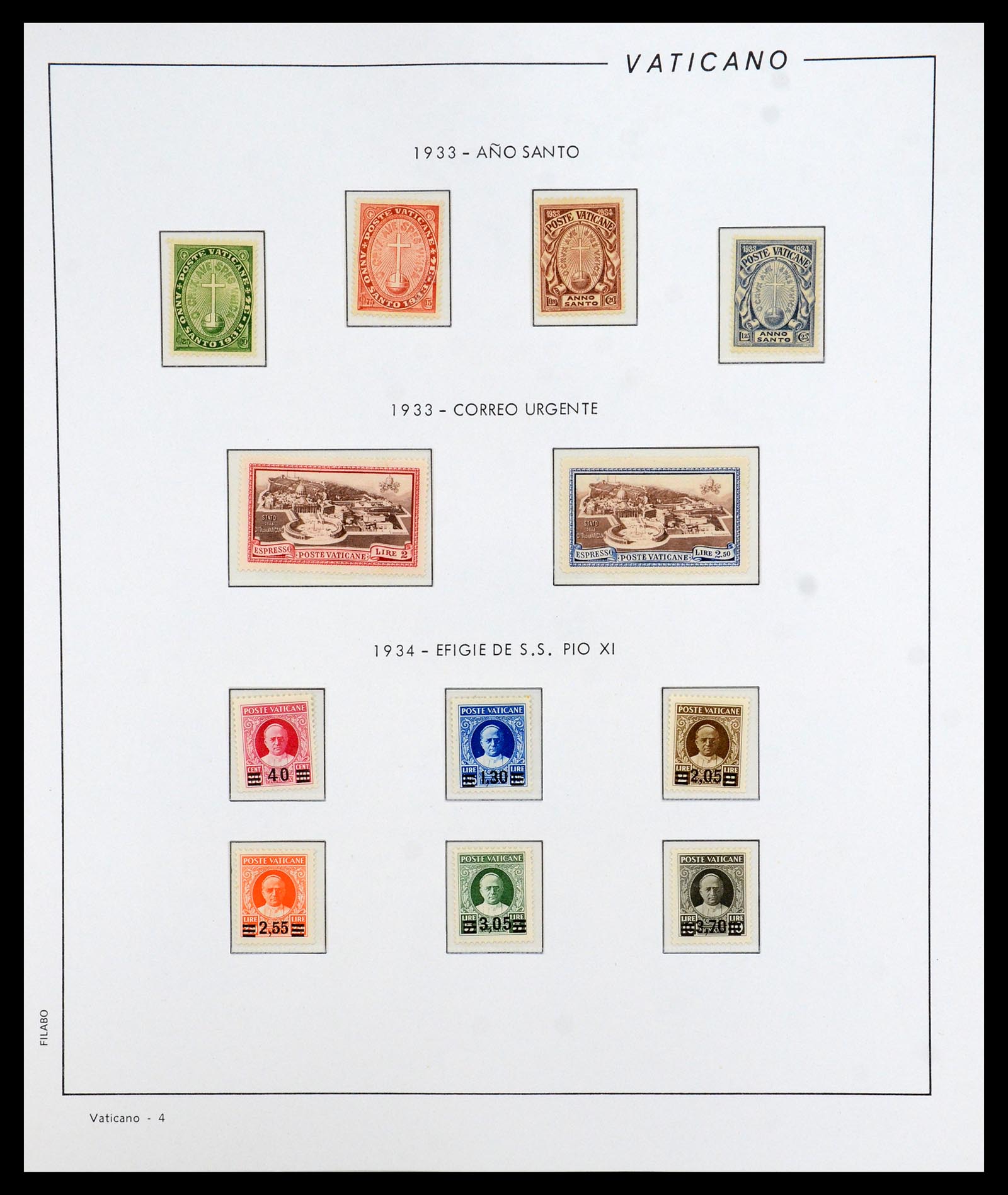 36447 004 - Postzegelverzameling 36447 Vaticaan 1852-1985.
