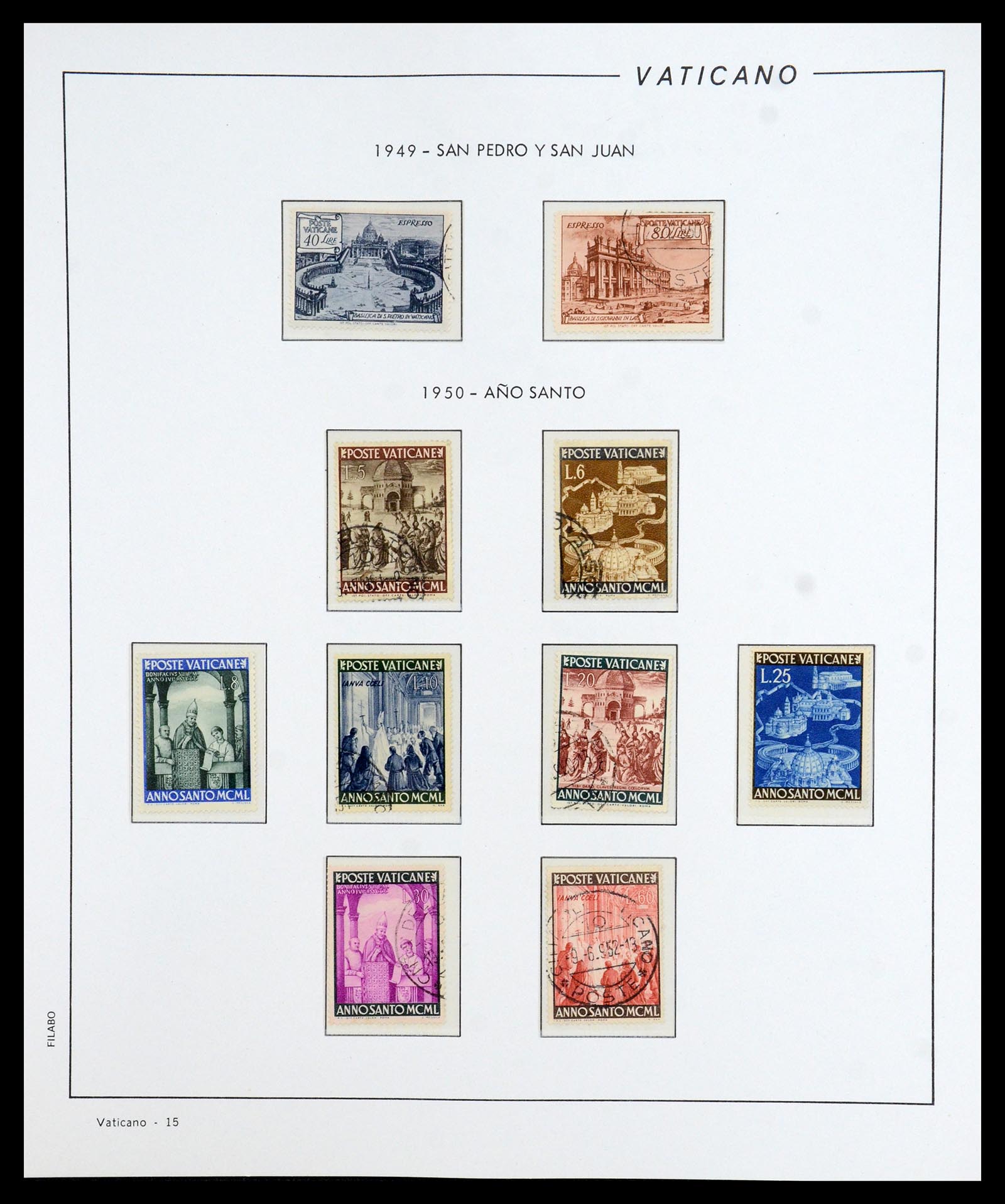 36447 016 - Postzegelverzameling 36447 Vaticaan 1852-1985.