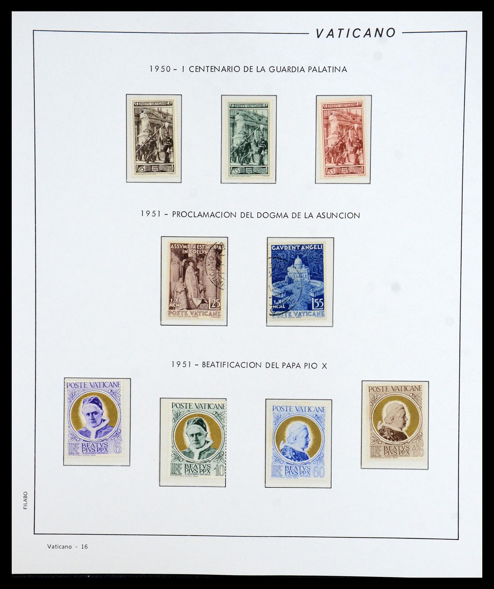 36447 017 - Postzegelverzameling 36447 Vaticaan 1852-1985.