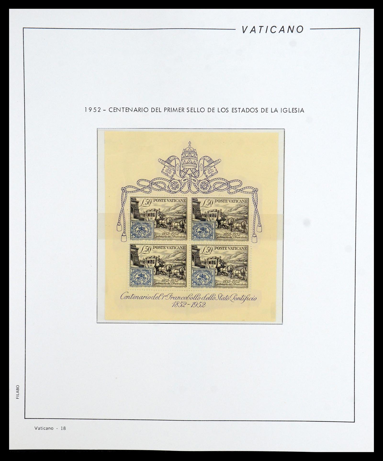 36447 019 - Postzegelverzameling 36447 Vaticaan 1852-1985.