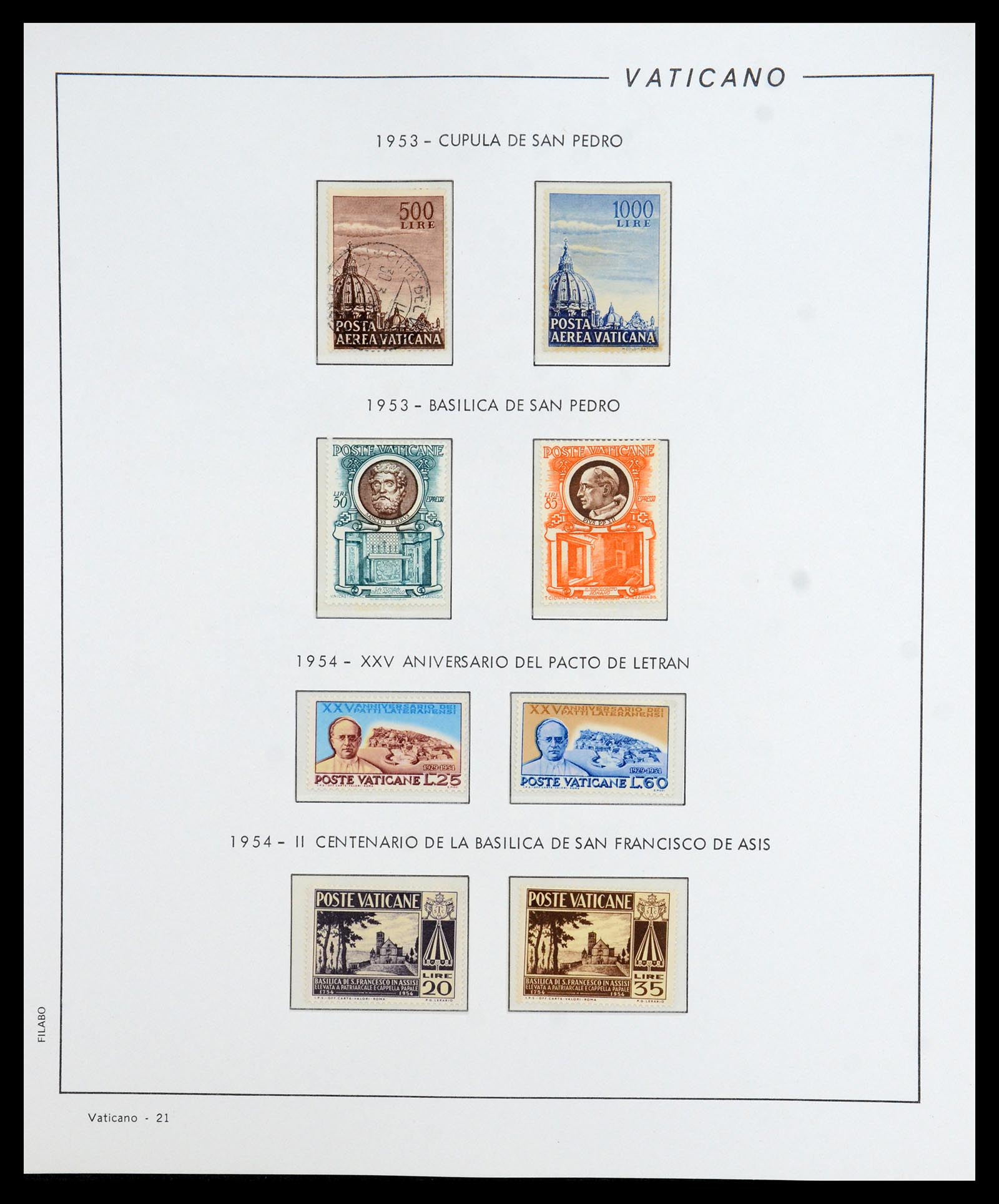 36447 022 - Postzegelverzameling 36447 Vaticaan 1852-1985.