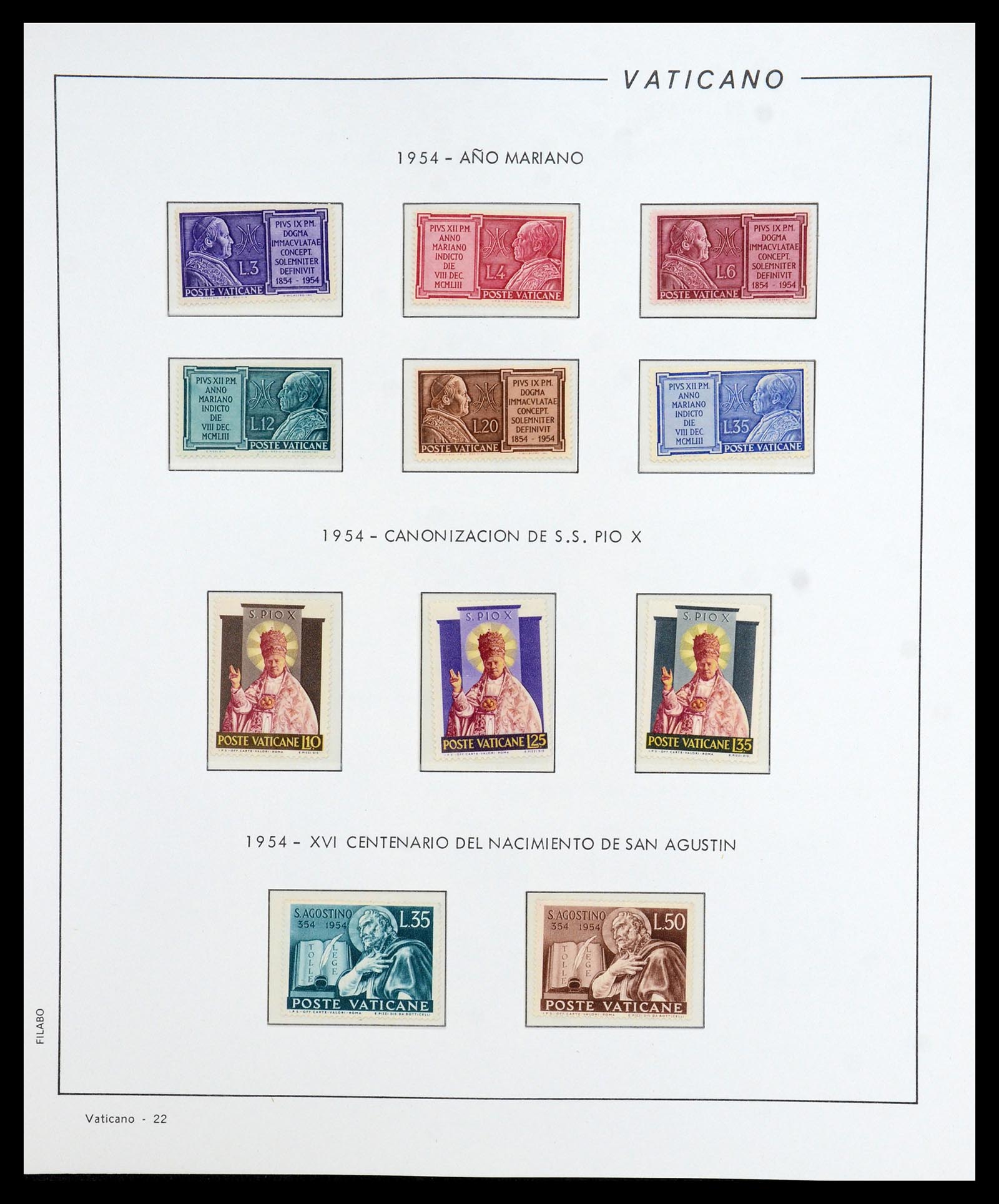 36447 023 - Postzegelverzameling 36447 Vaticaan 1852-1985.