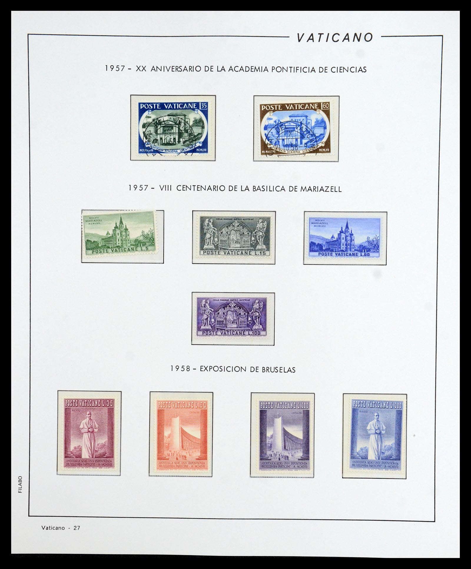 36447 028 - Postzegelverzameling 36447 Vaticaan 1852-1985.