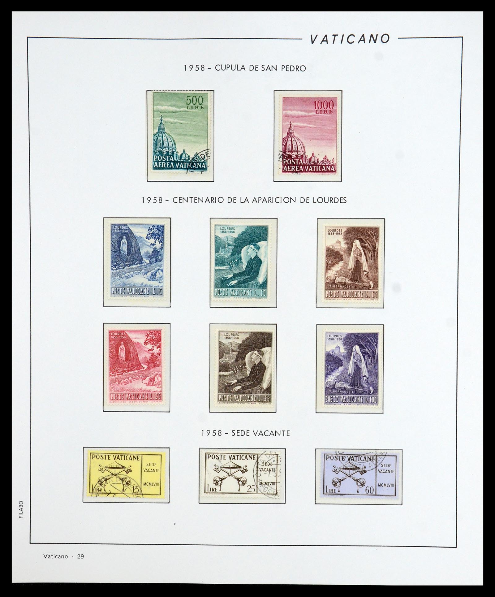 36447 030 - Postzegelverzameling 36447 Vaticaan 1852-1985.