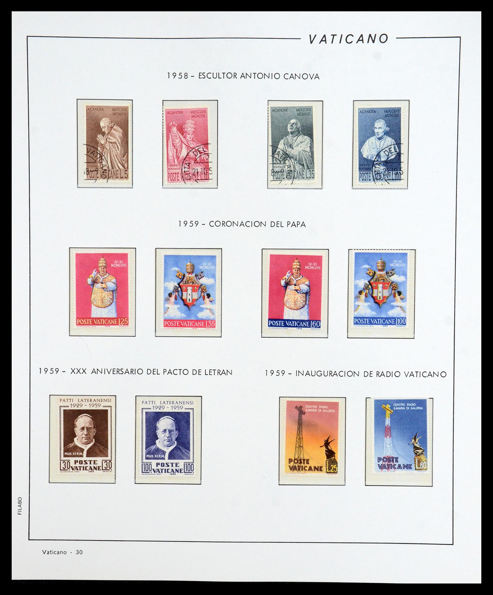 36447 031 - Postzegelverzameling 36447 Vaticaan 1852-1985.