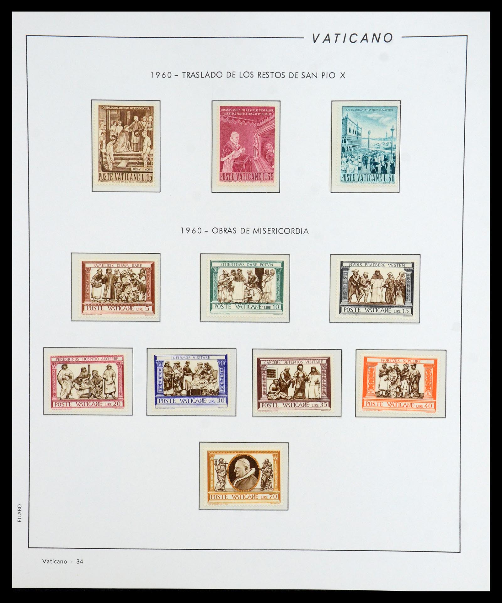 36447 035 - Postzegelverzameling 36447 Vaticaan 1852-1985.