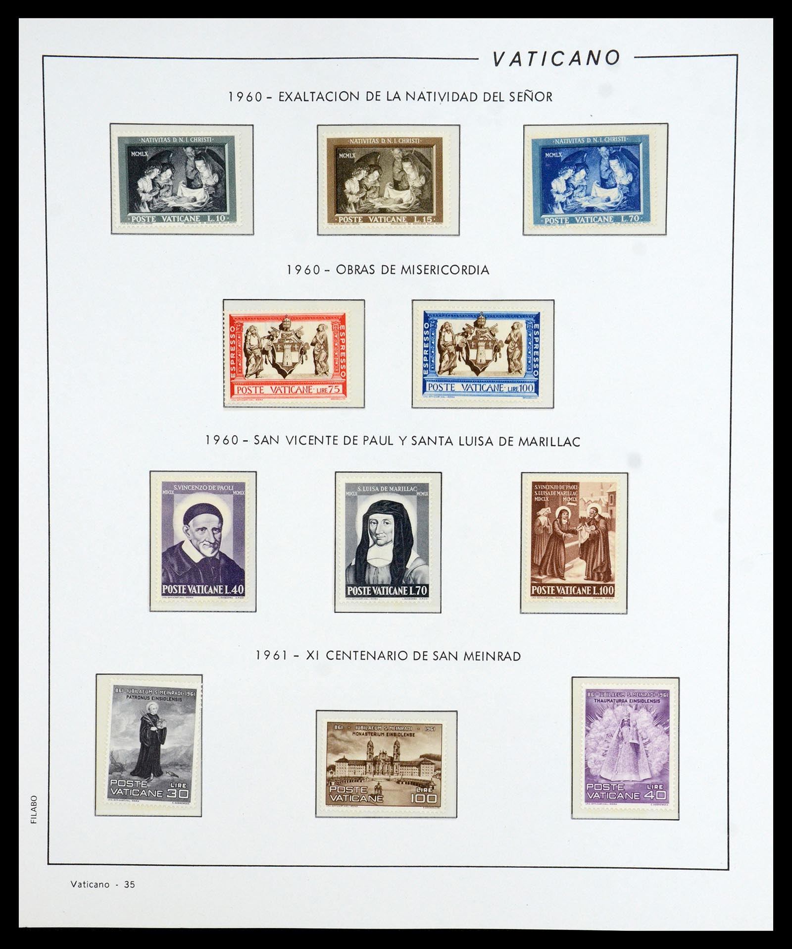 36447 036 - Postzegelverzameling 36447 Vaticaan 1852-1985.
