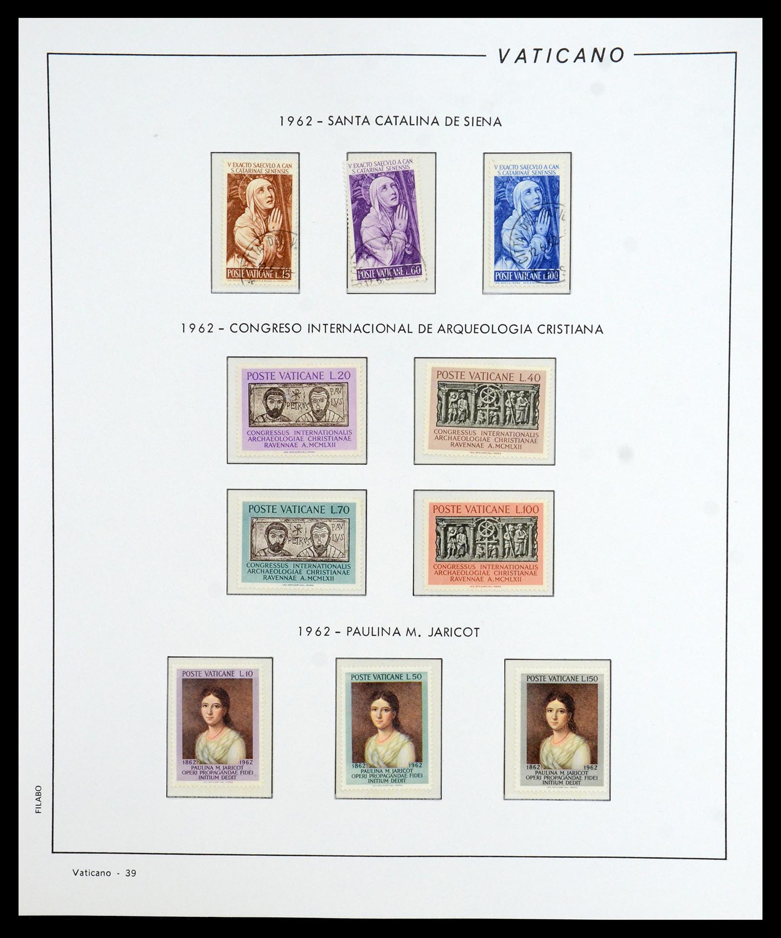 36447 040 - Postzegelverzameling 36447 Vaticaan 1852-1985.