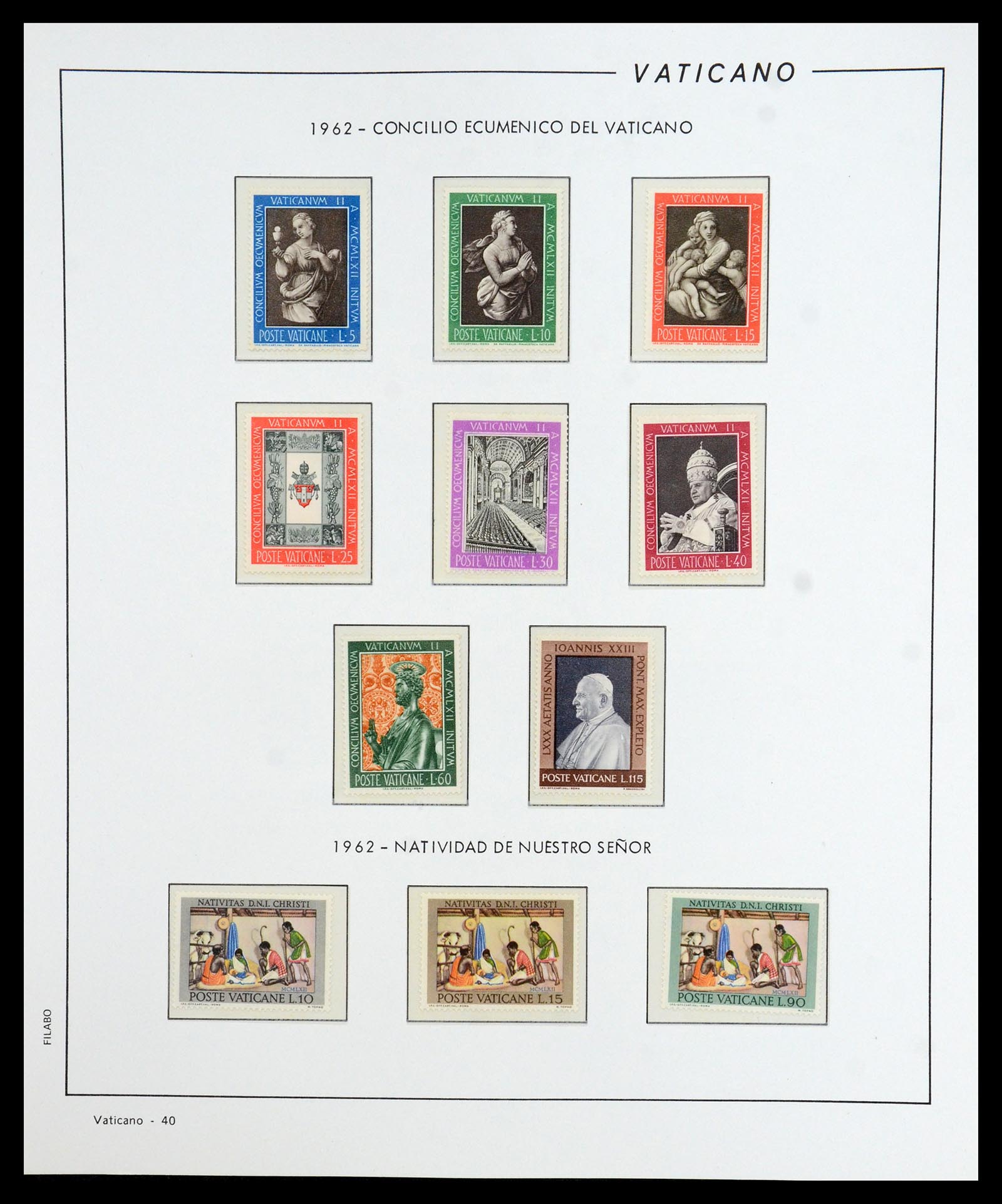 36447 041 - Postzegelverzameling 36447 Vaticaan 1852-1985.