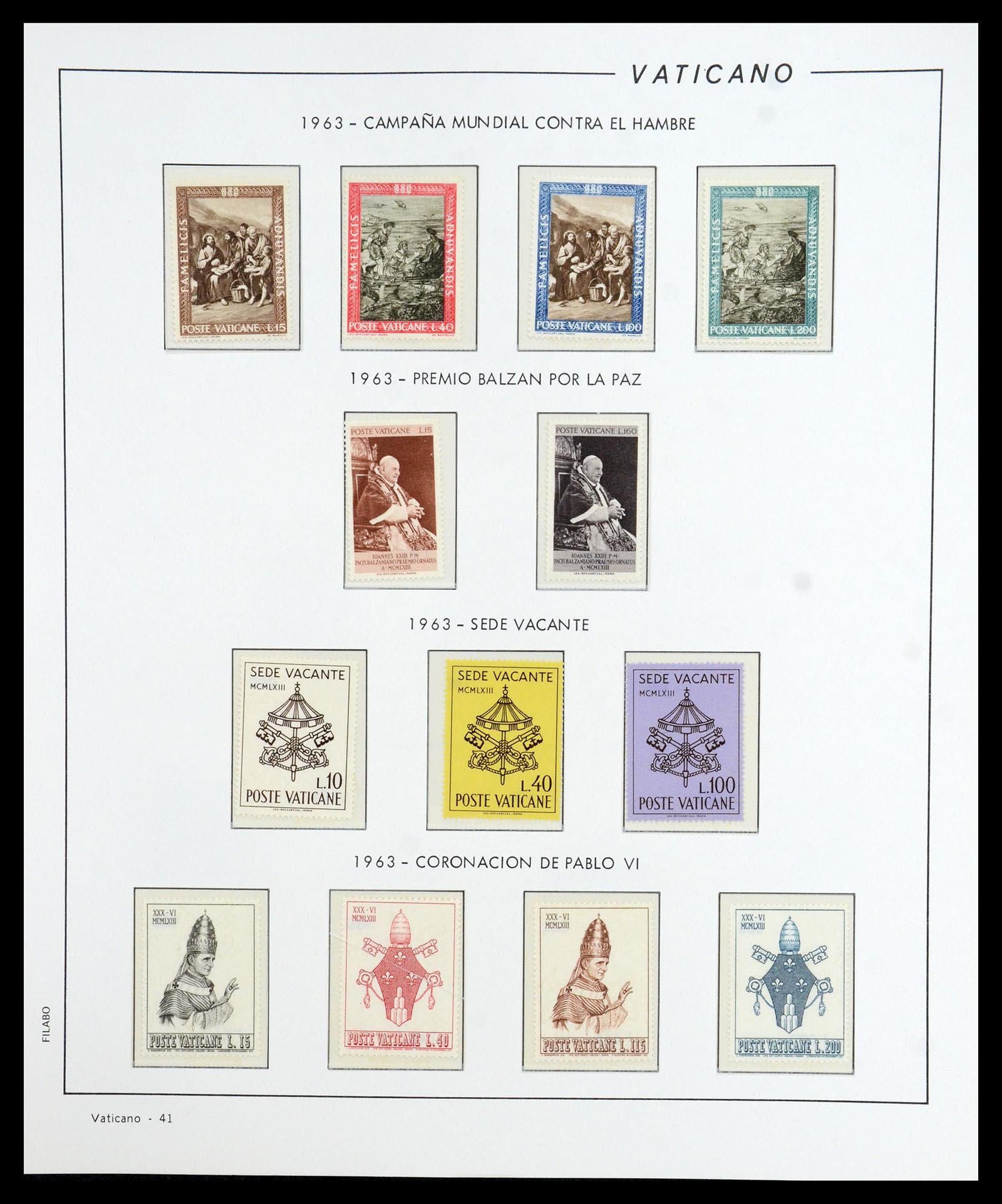 36447 042 - Postzegelverzameling 36447 Vaticaan 1852-1985.