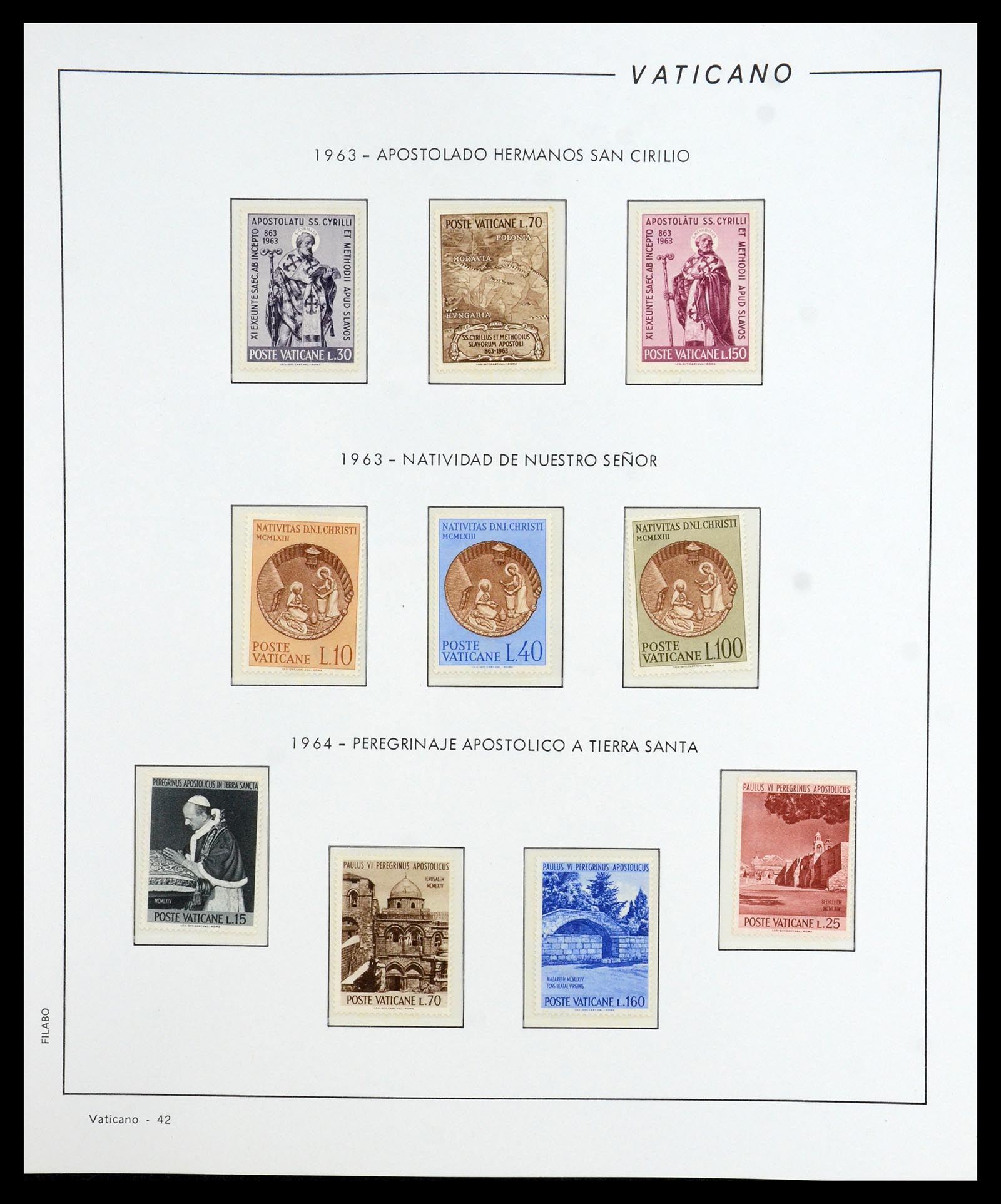 36447 043 - Postzegelverzameling 36447 Vaticaan 1852-1985.
