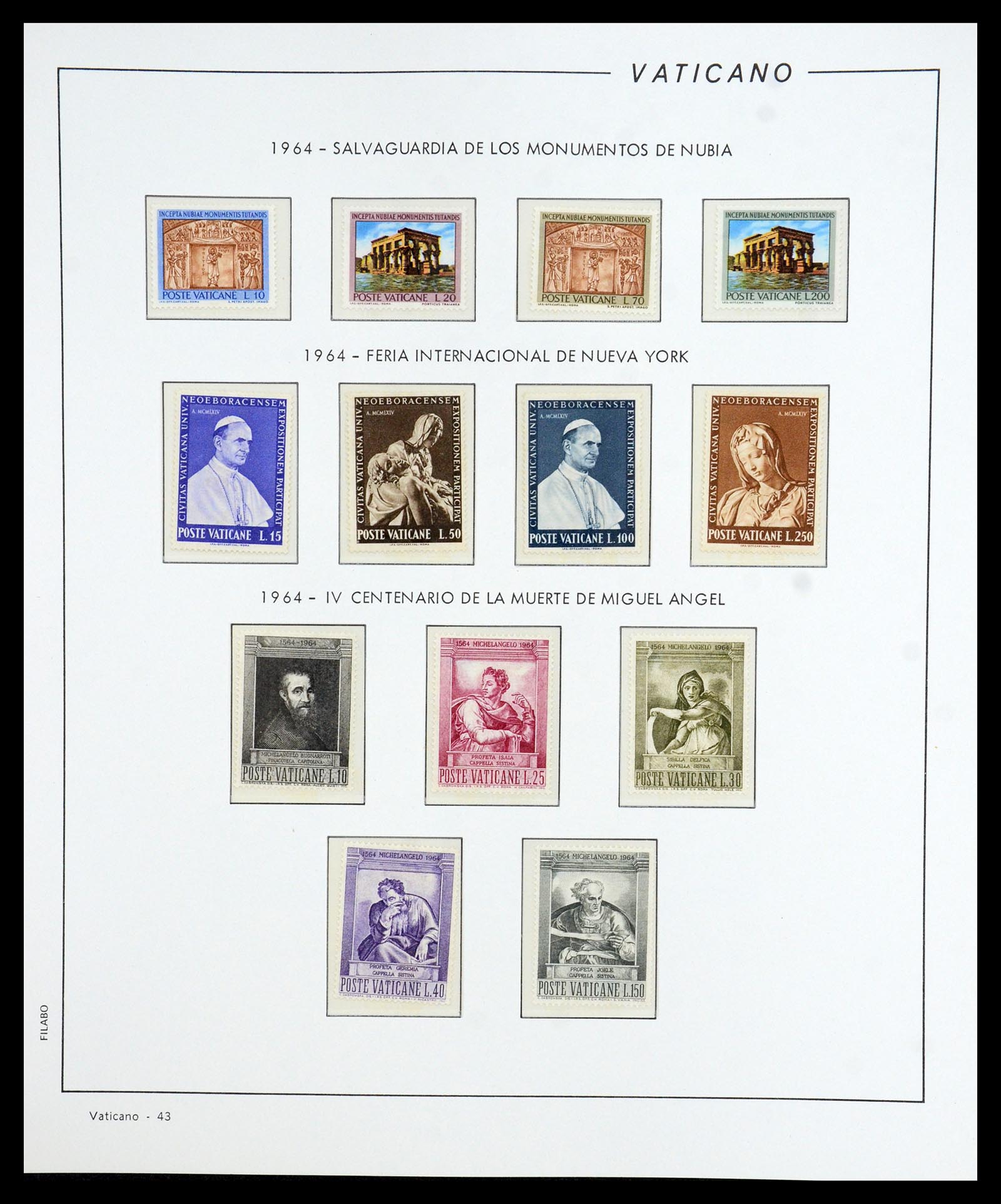 36447 044 - Postzegelverzameling 36447 Vaticaan 1852-1985.
