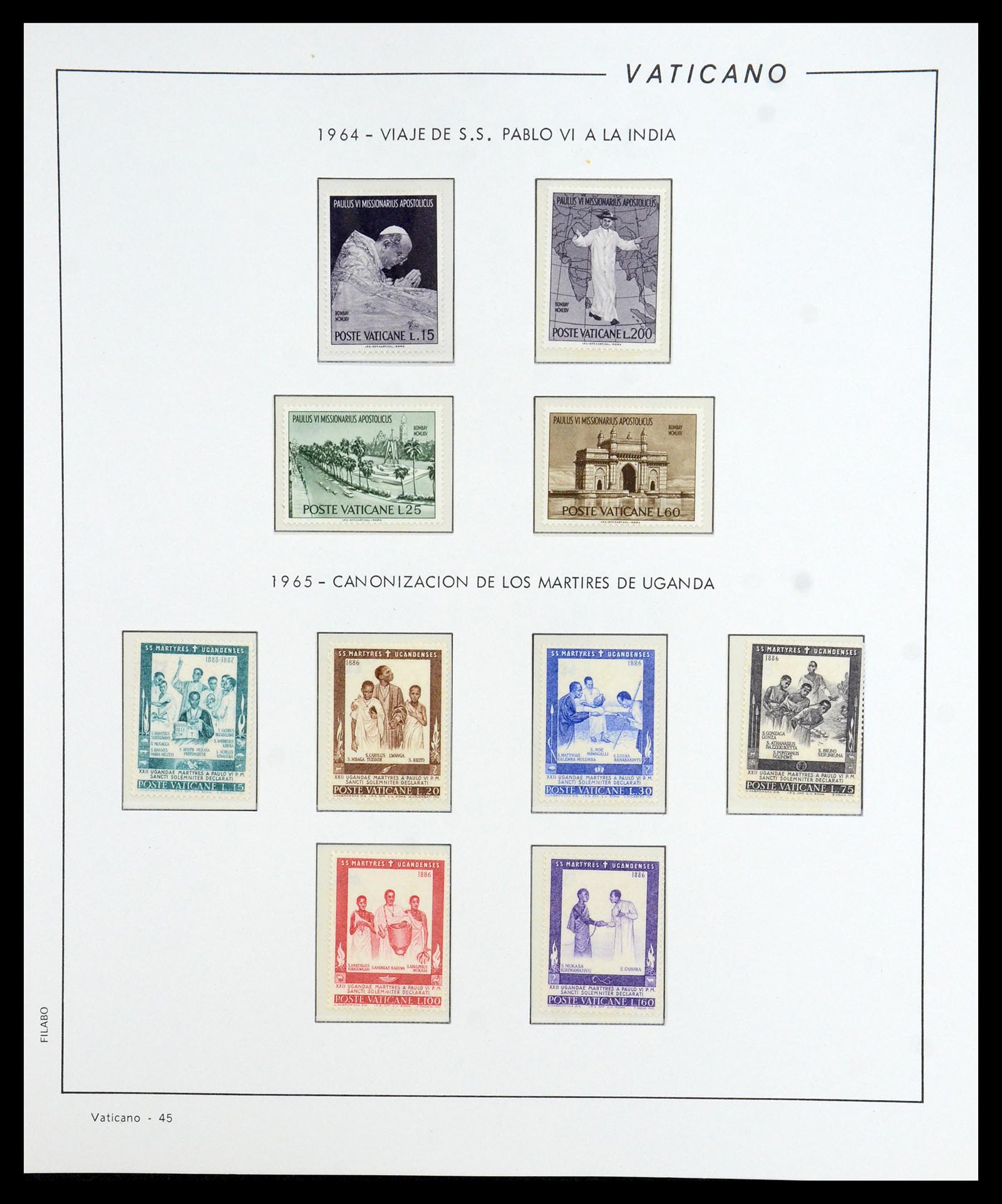 36447 046 - Postzegelverzameling 36447 Vaticaan 1852-1985.