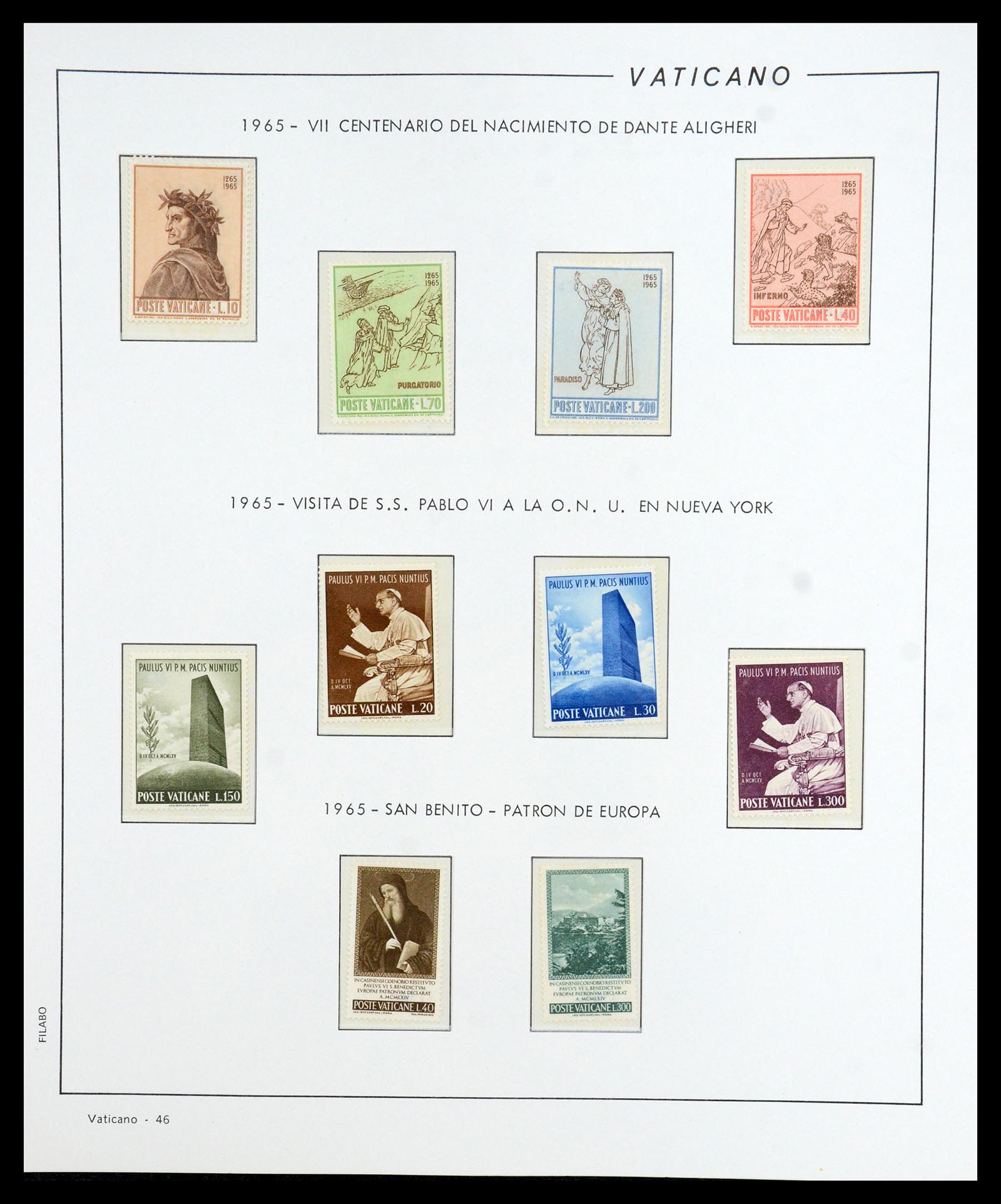 36447 047 - Postzegelverzameling 36447 Vaticaan 1852-1985.