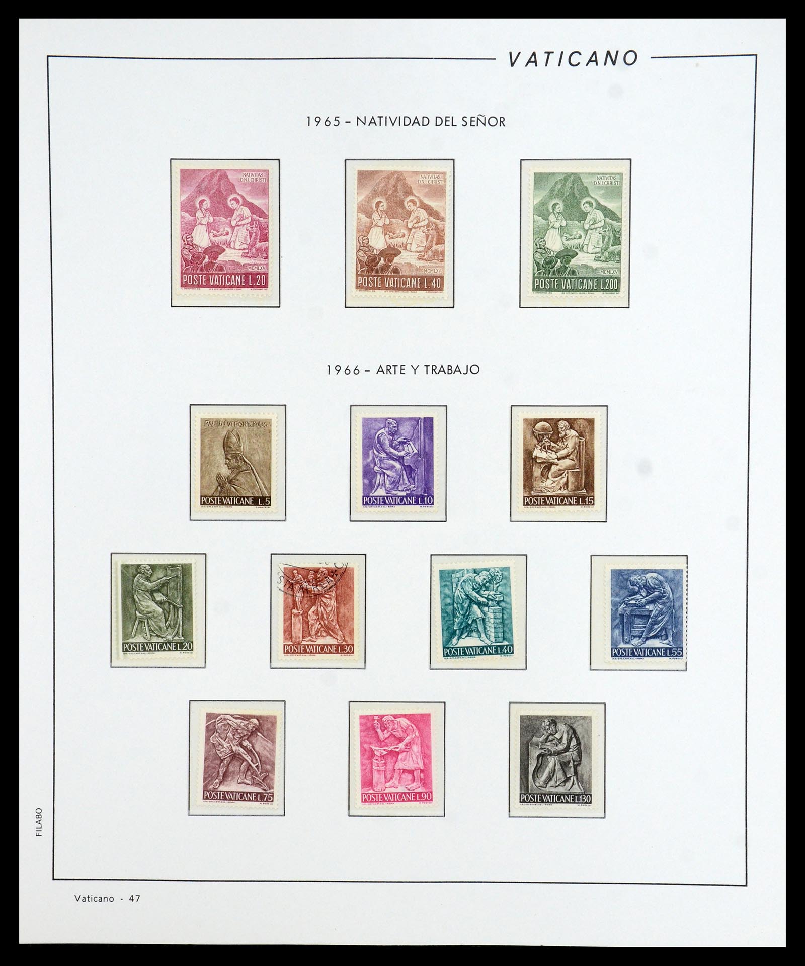 36447 048 - Postzegelverzameling 36447 Vaticaan 1852-1985.