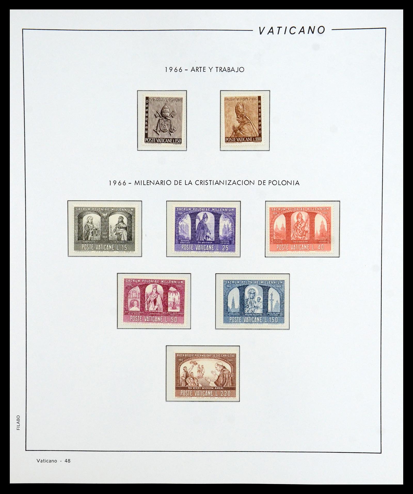 36447 049 - Postzegelverzameling 36447 Vaticaan 1852-1985.