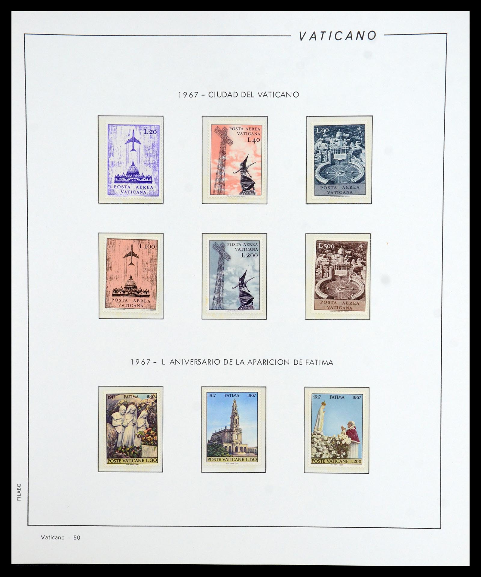 36447 051 - Postzegelverzameling 36447 Vaticaan 1852-1985.