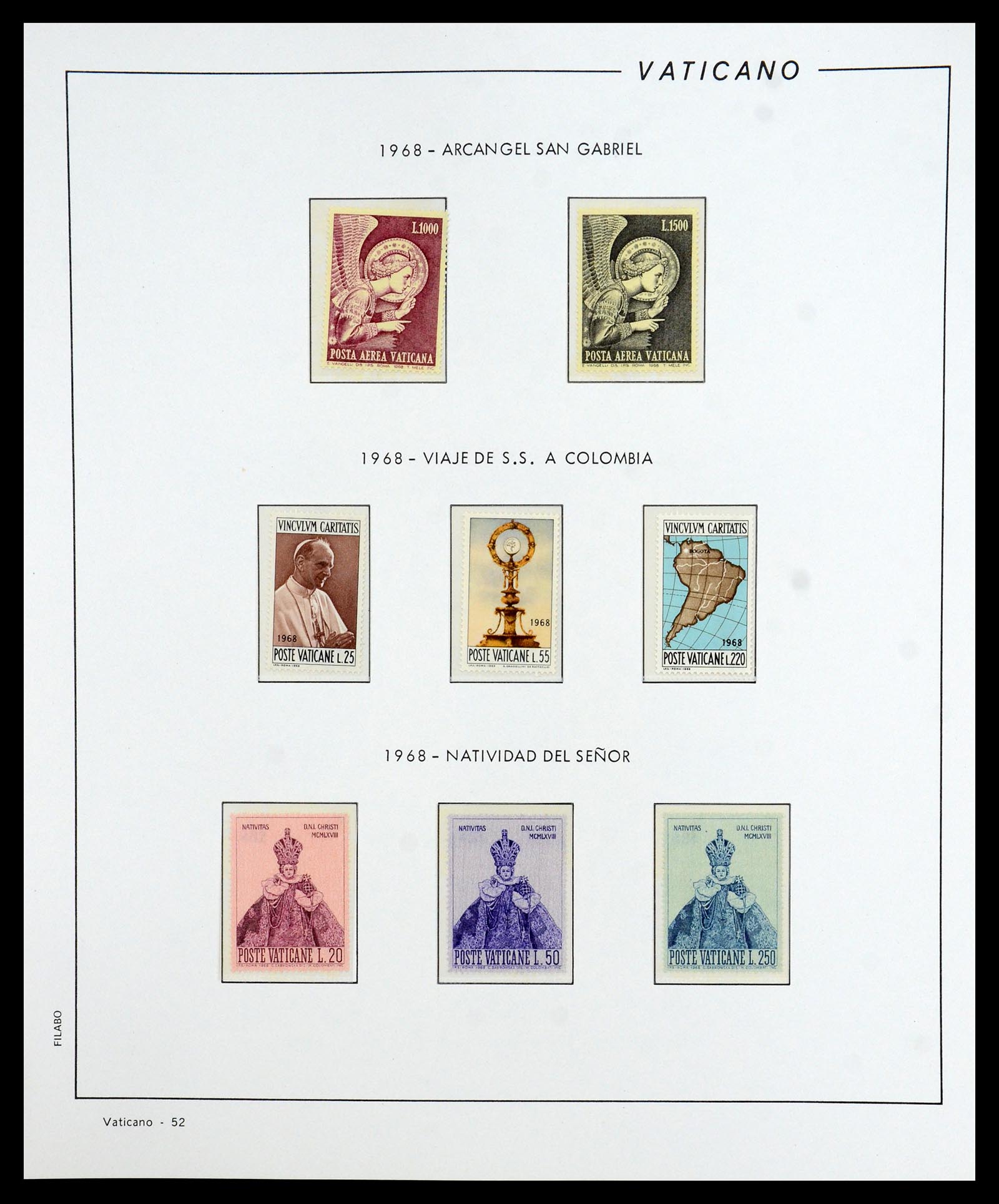 36447 053 - Postzegelverzameling 36447 Vaticaan 1852-1985.