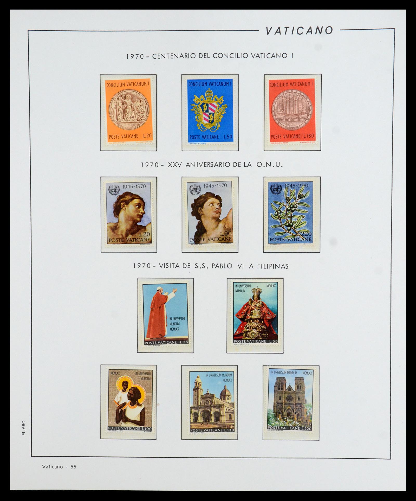 36447 056 - Postzegelverzameling 36447 Vaticaan 1852-1985.