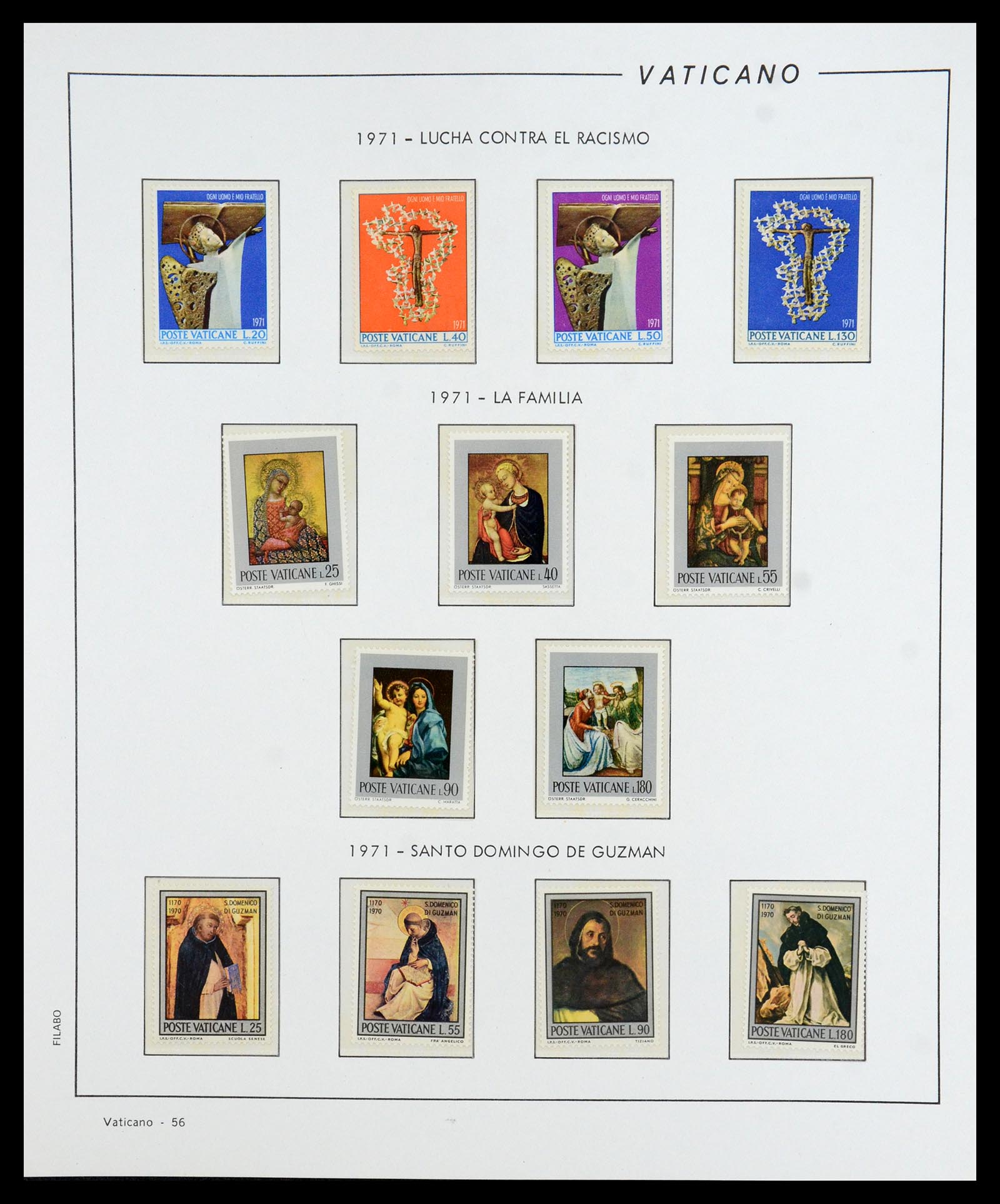 36447 057 - Postzegelverzameling 36447 Vaticaan 1852-1985.