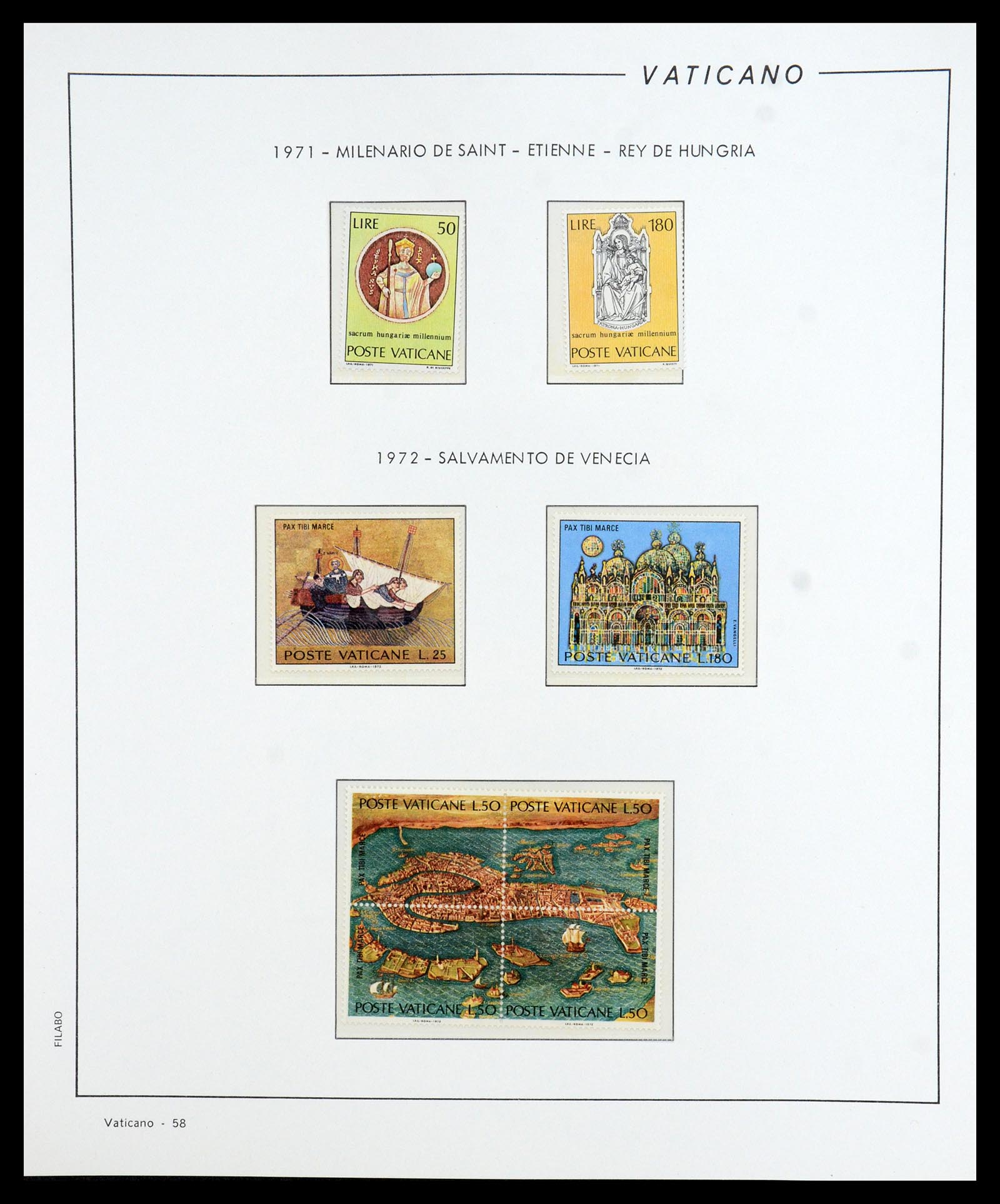 36447 059 - Postzegelverzameling 36447 Vaticaan 1852-1985.