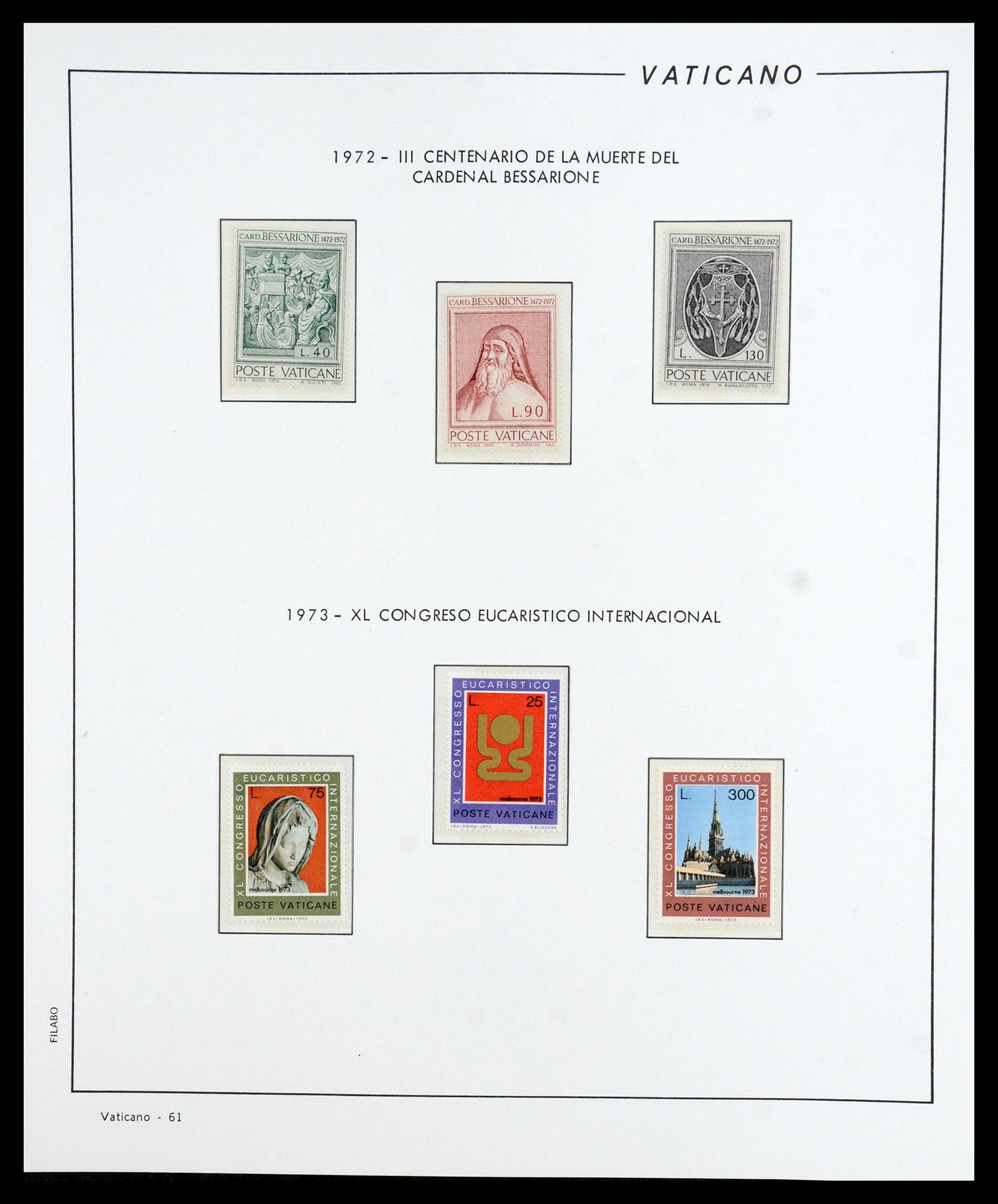 36447 062 - Postzegelverzameling 36447 Vaticaan 1852-1985.