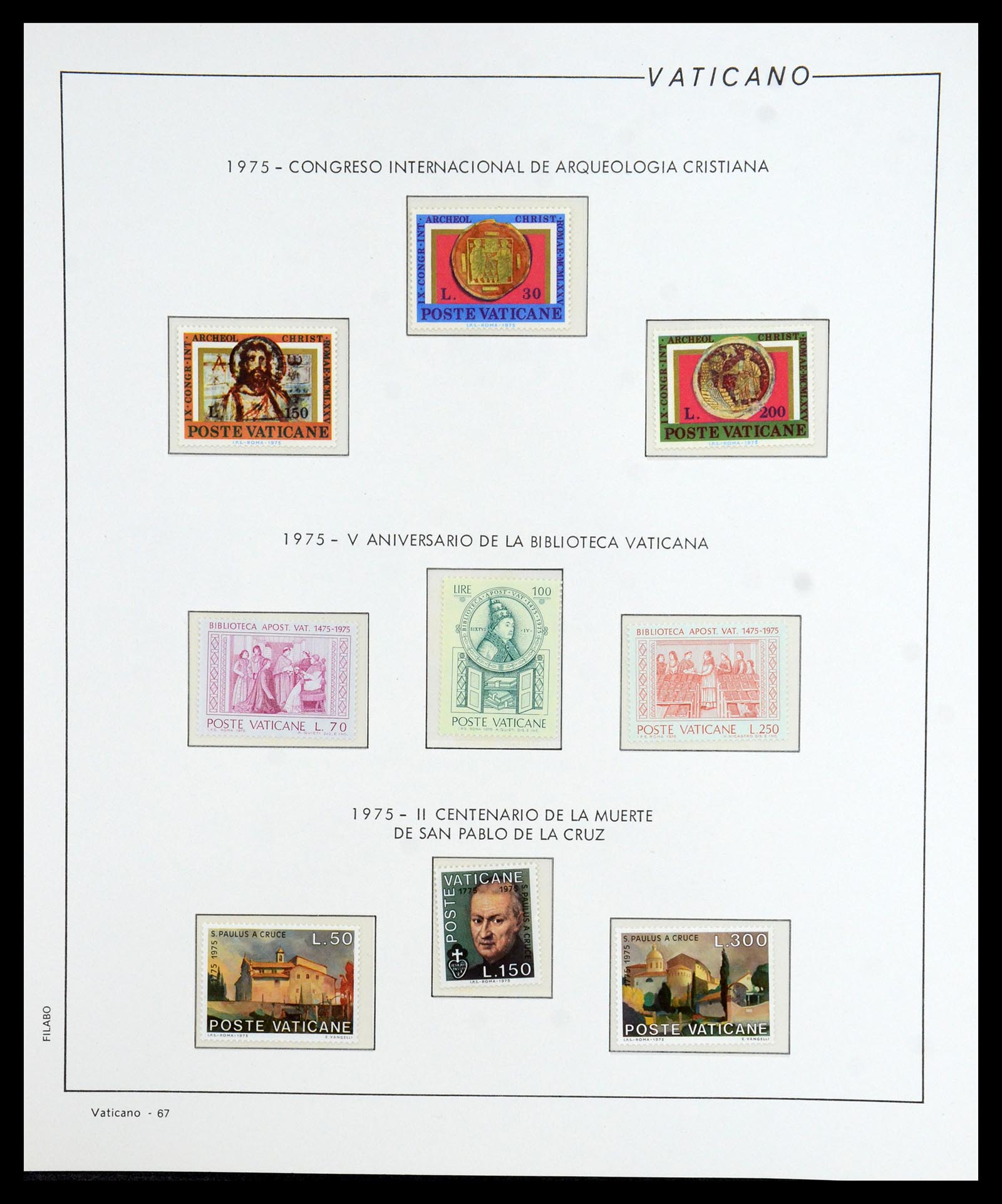 36447 068 - Postzegelverzameling 36447 Vaticaan 1852-1985.